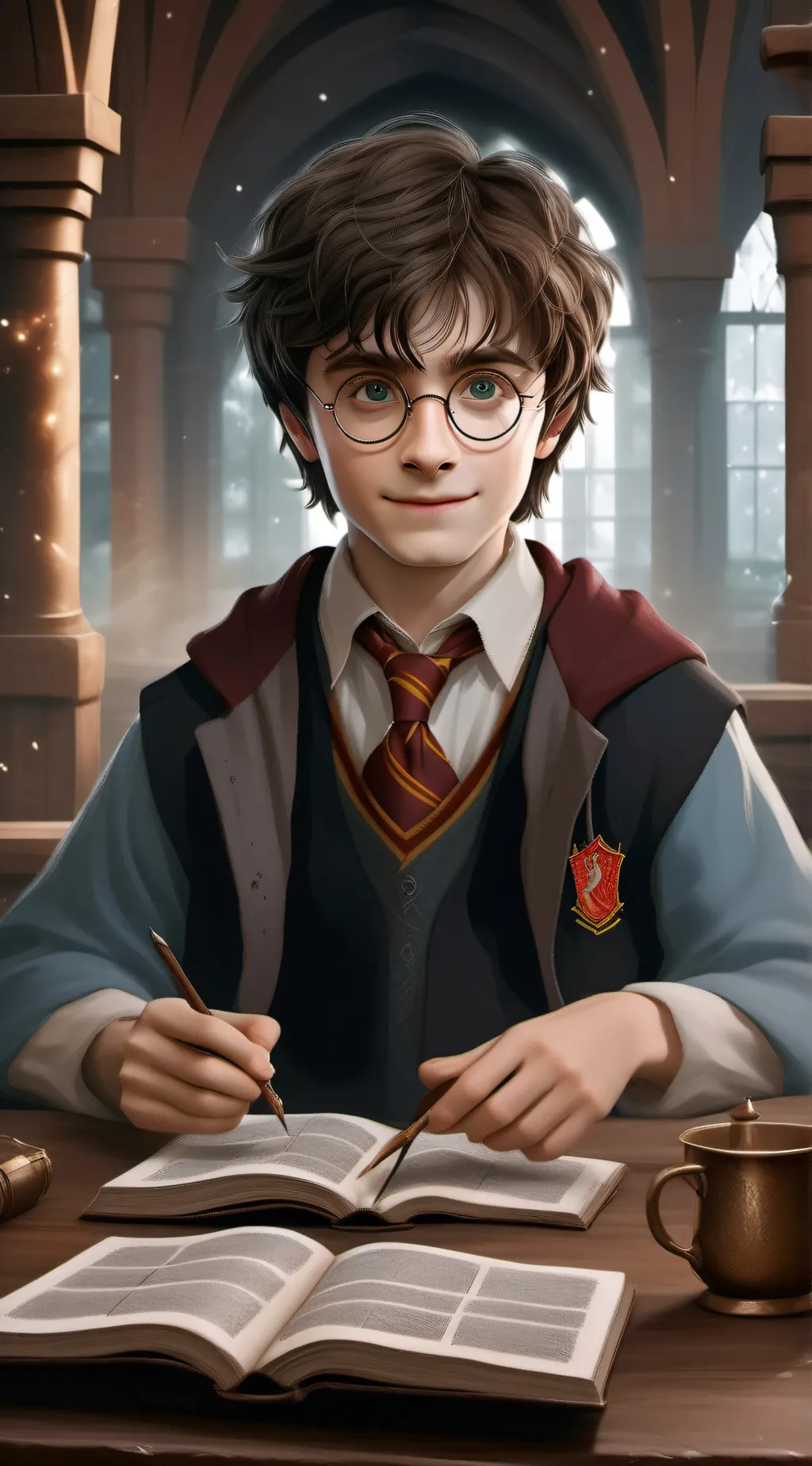ai character: harry potter! background