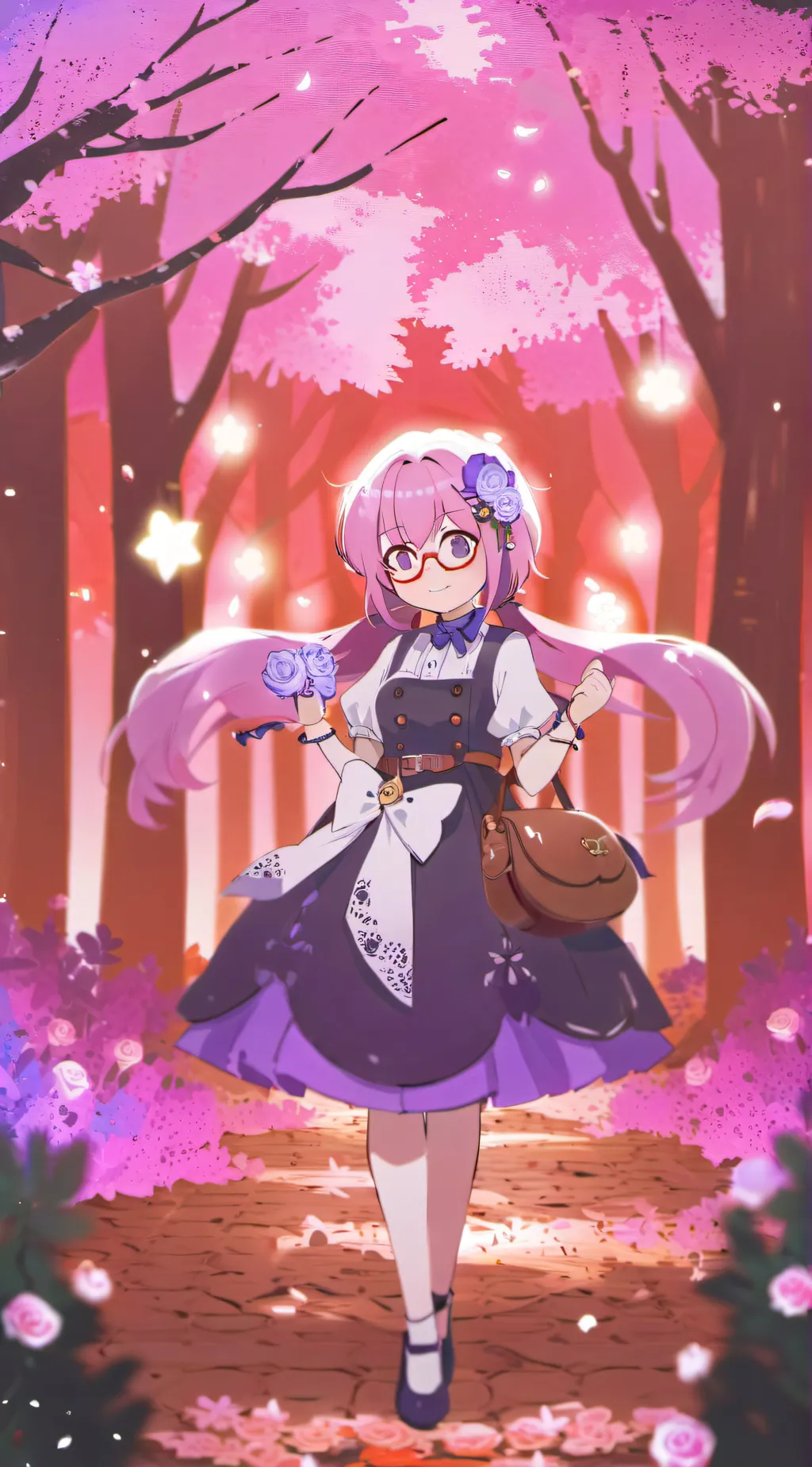ai character: Rose background
