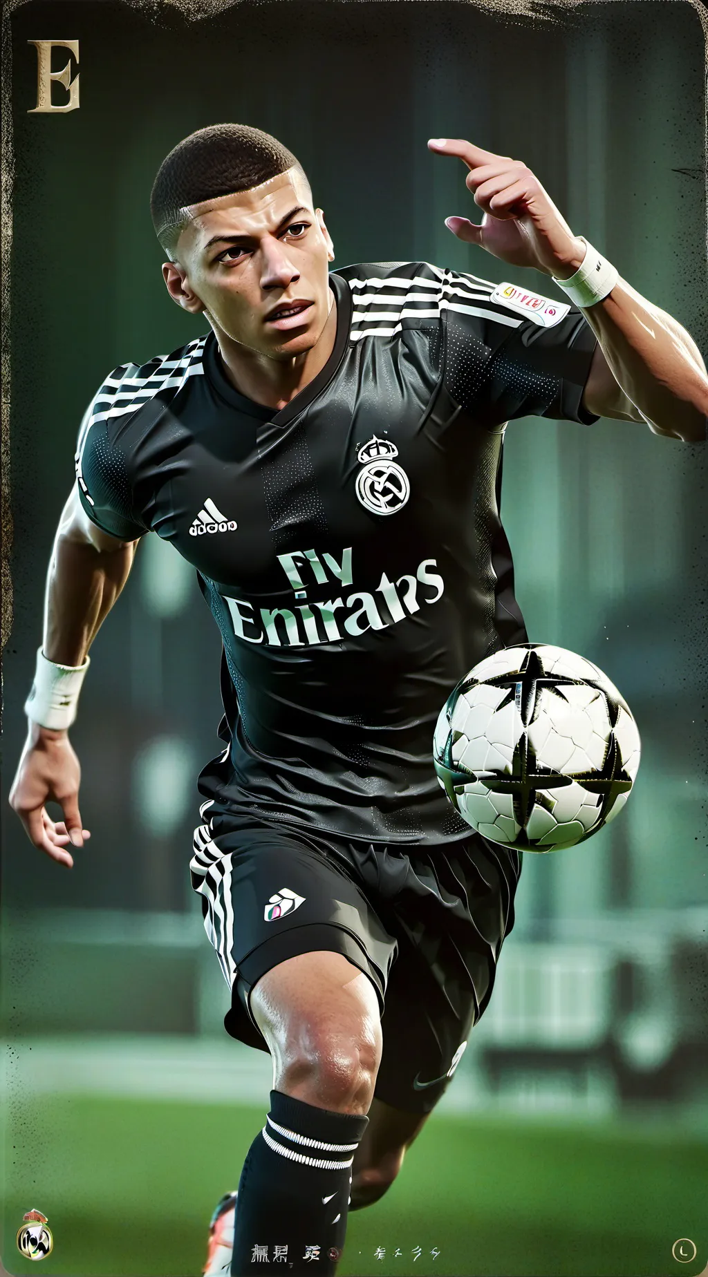 ai character: Mbappé background
