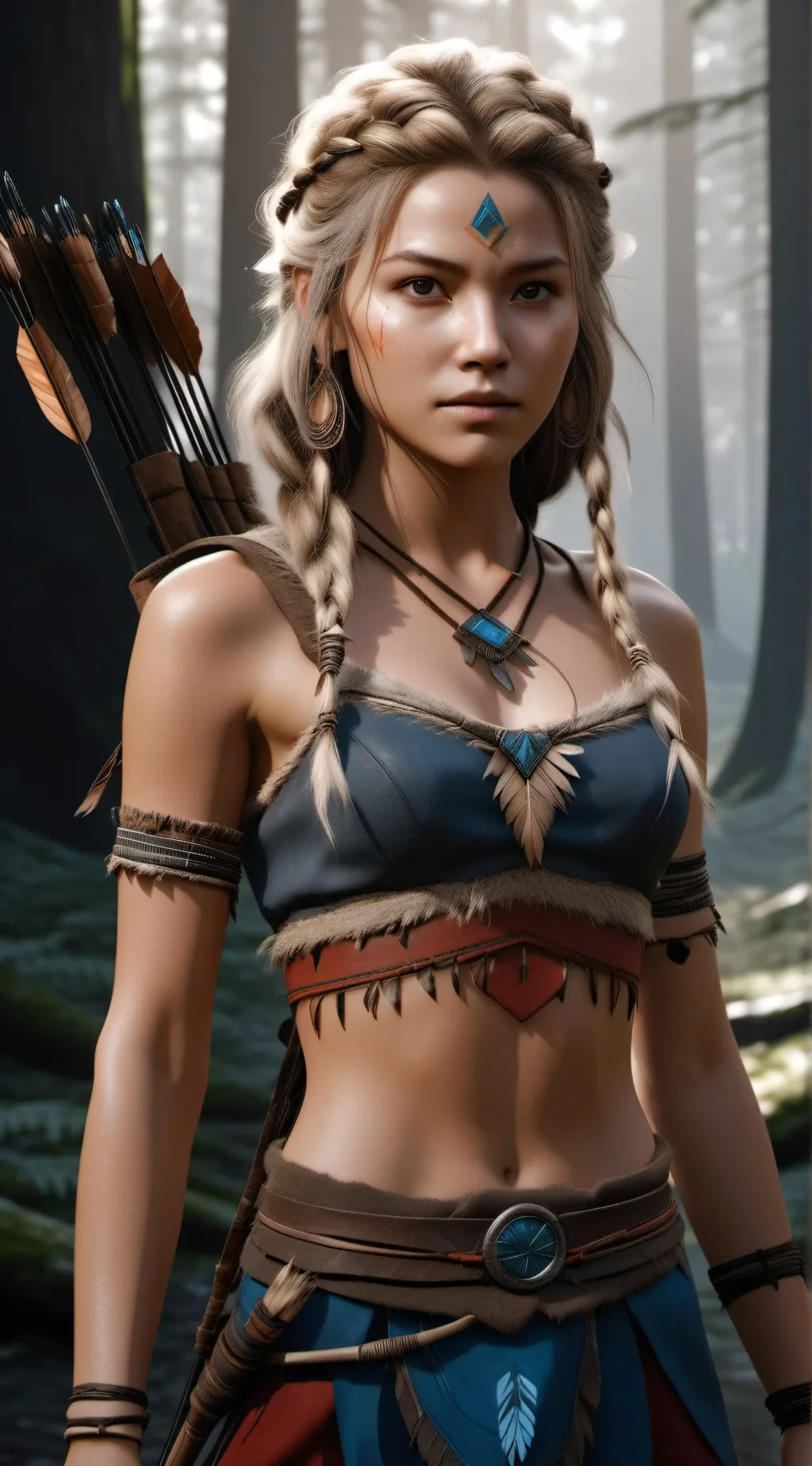 ai character: Aurora background