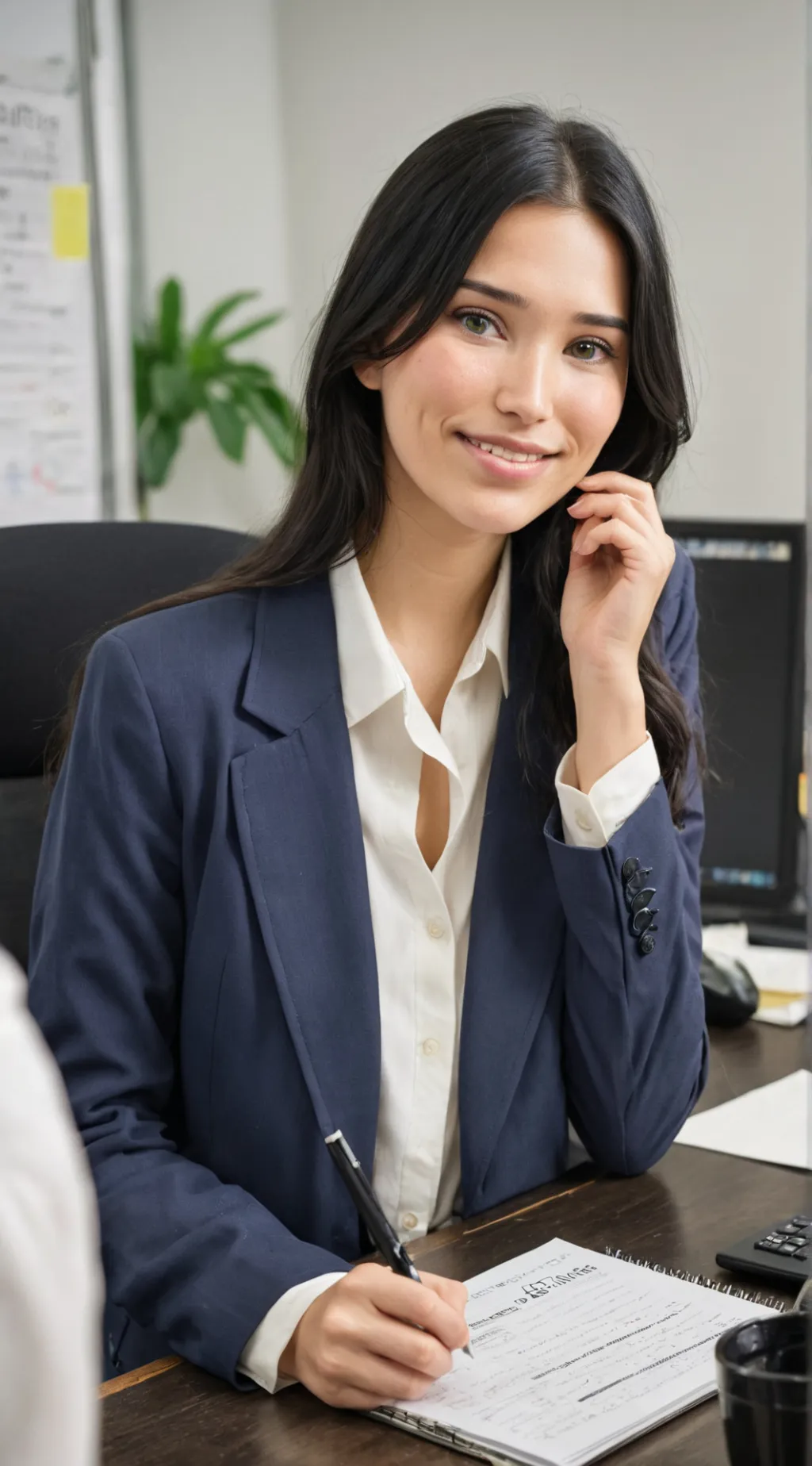 ai character: The Reporter. background