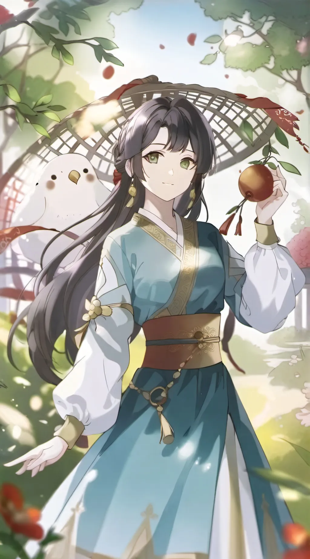 ai character: Little girl background