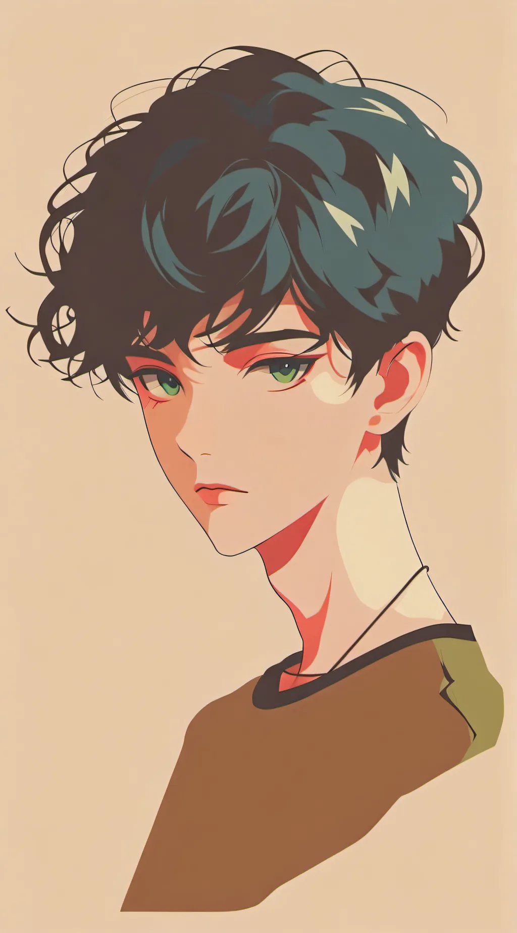 ai character: ∆•+Vector+•∆ background