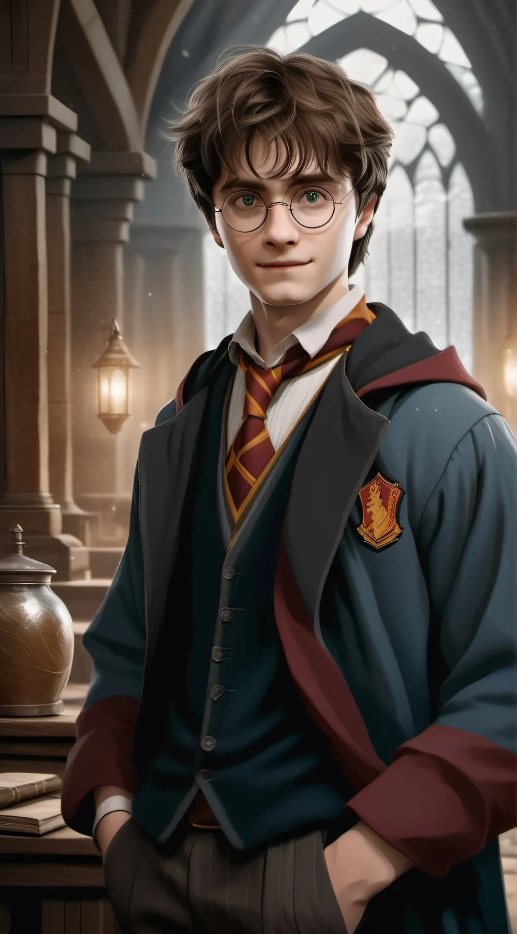 ai character: Harry Potter background