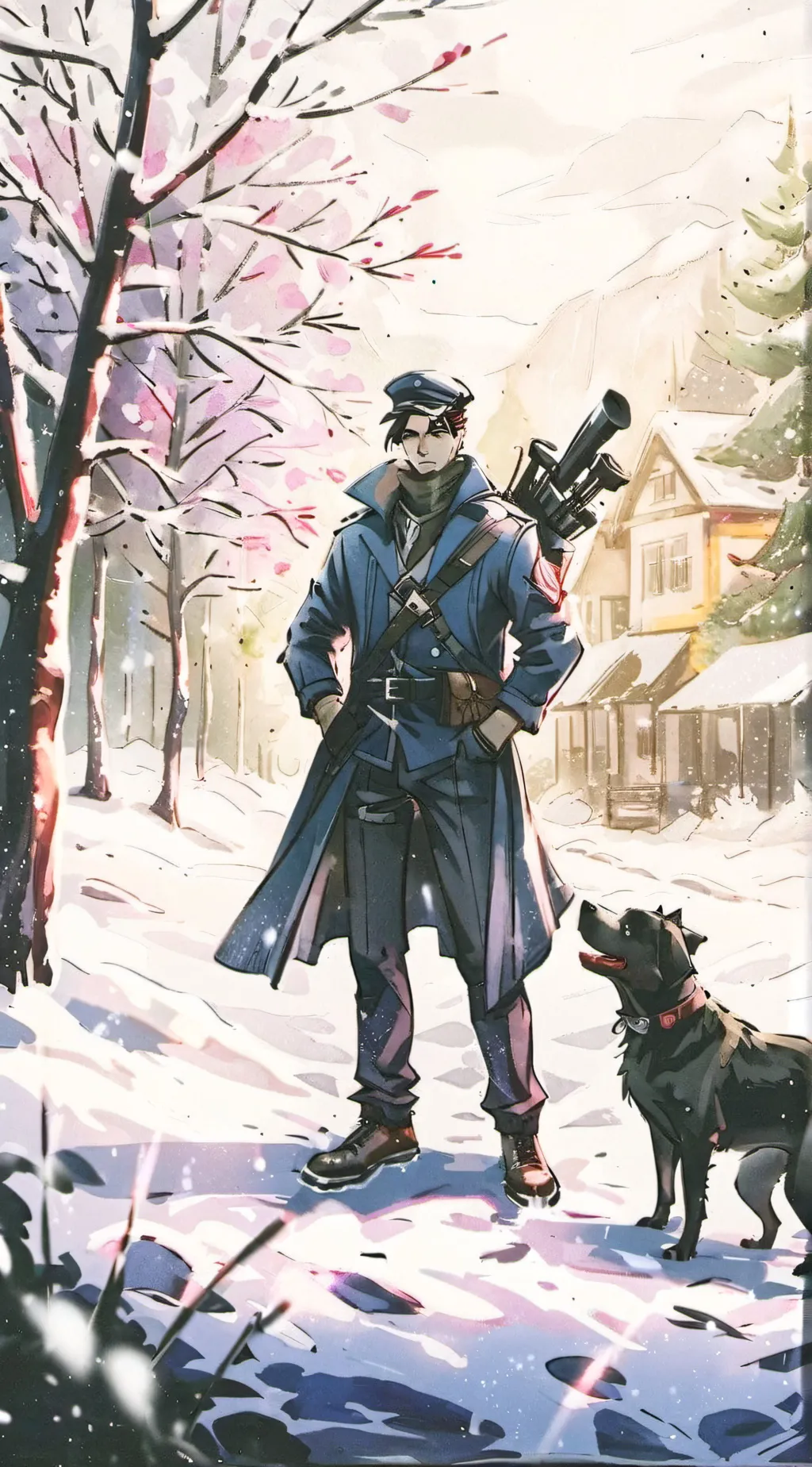 ai character: tf2 cristmas background