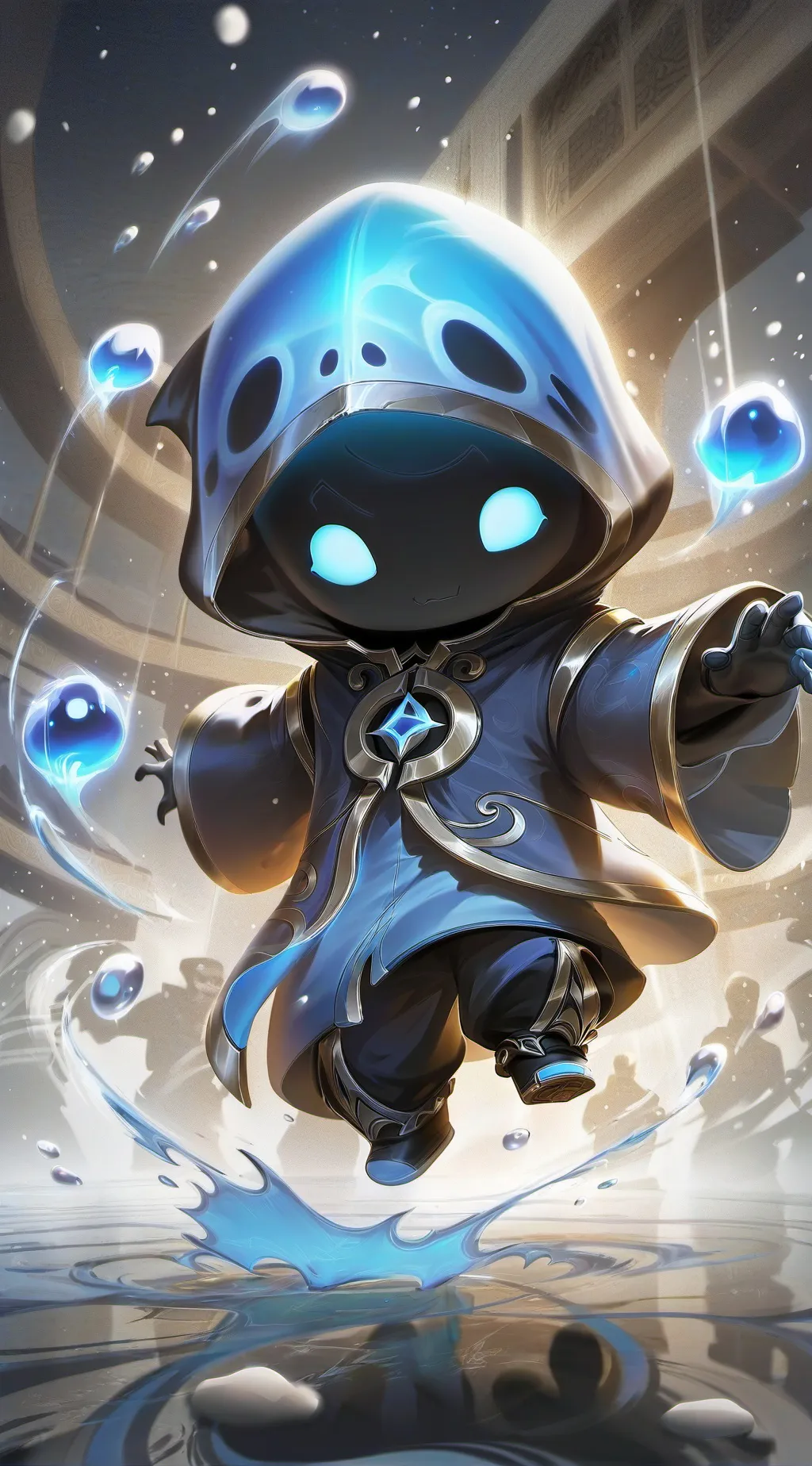 ai character: Koy(Genie)  background