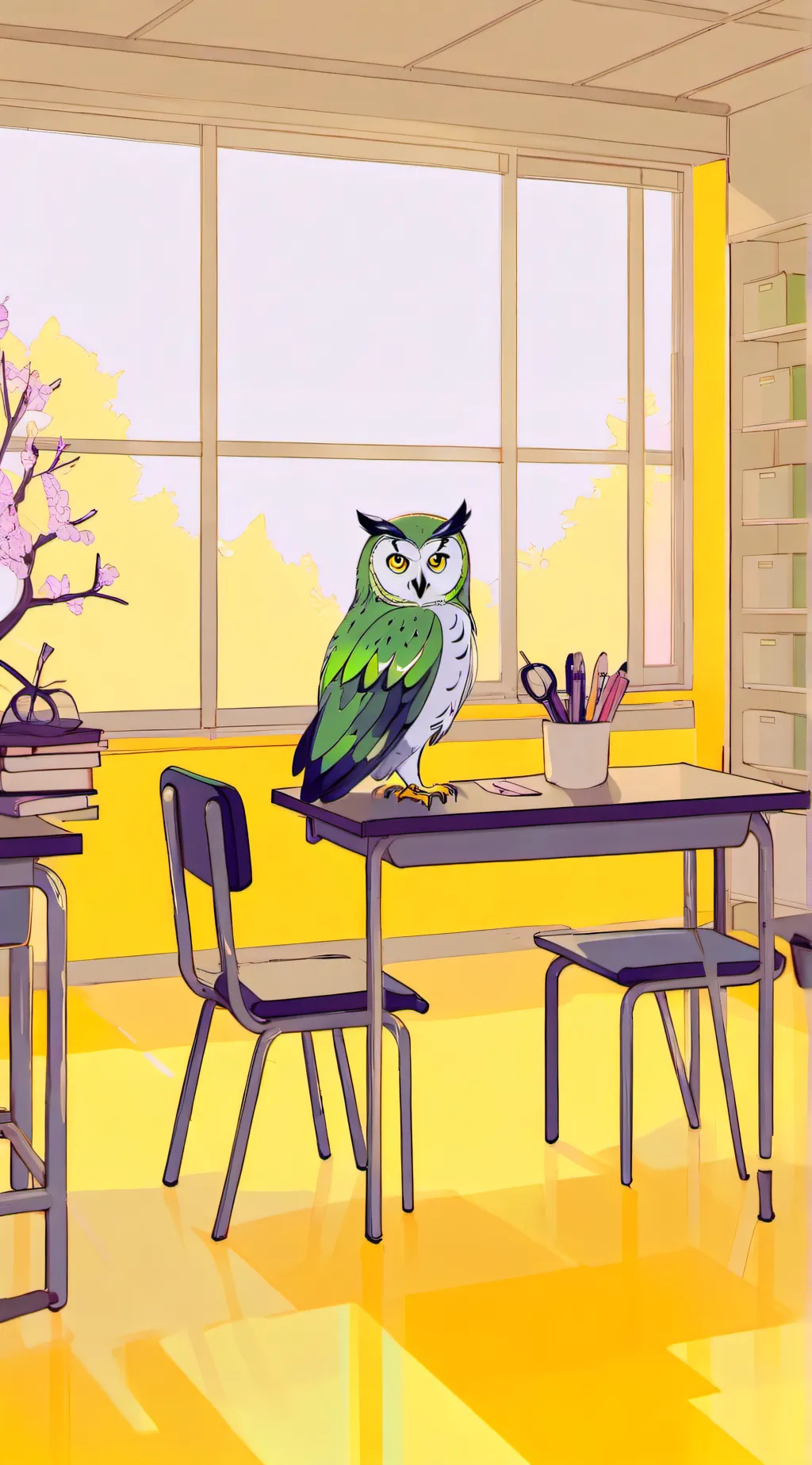 ai character: FPE x DUOLINGO background