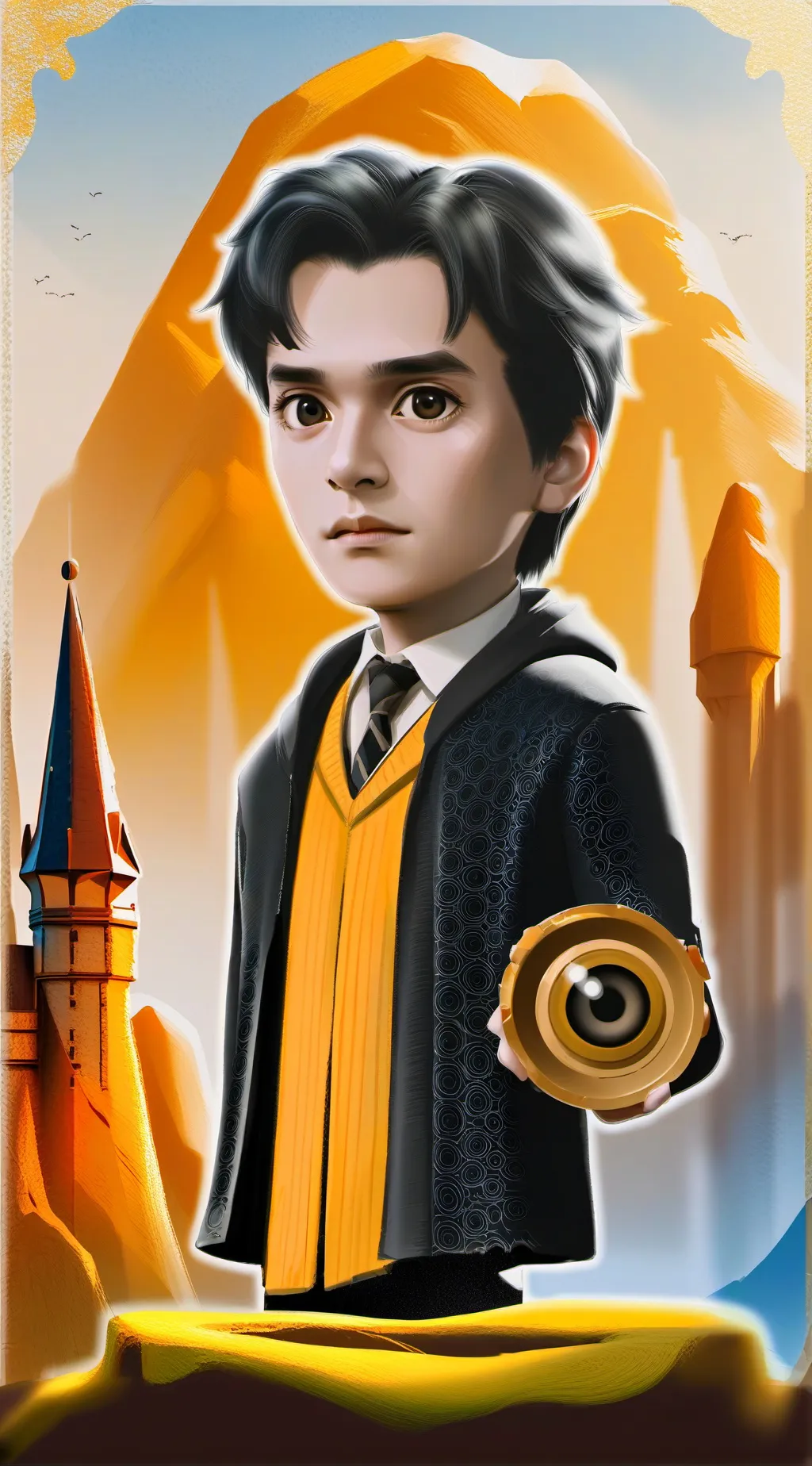 ai character: Hogwarts  background