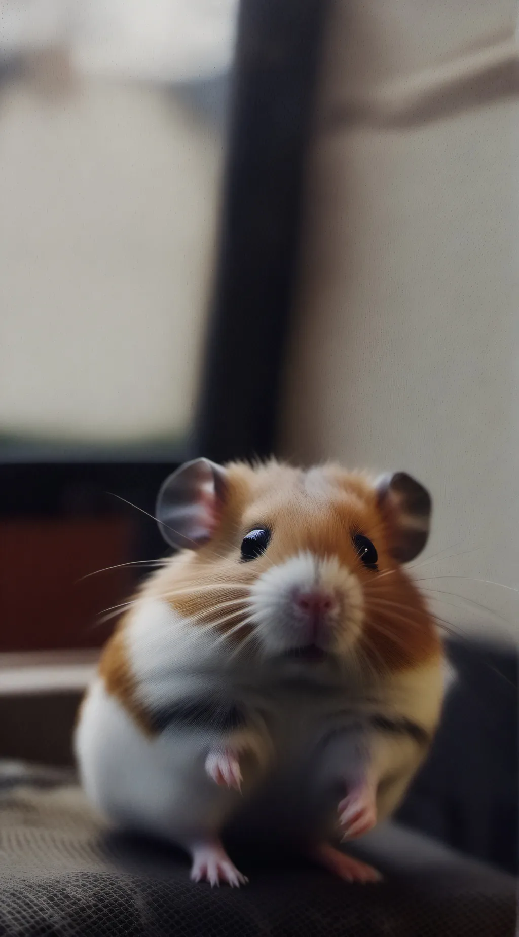 ai character: hamster  background
