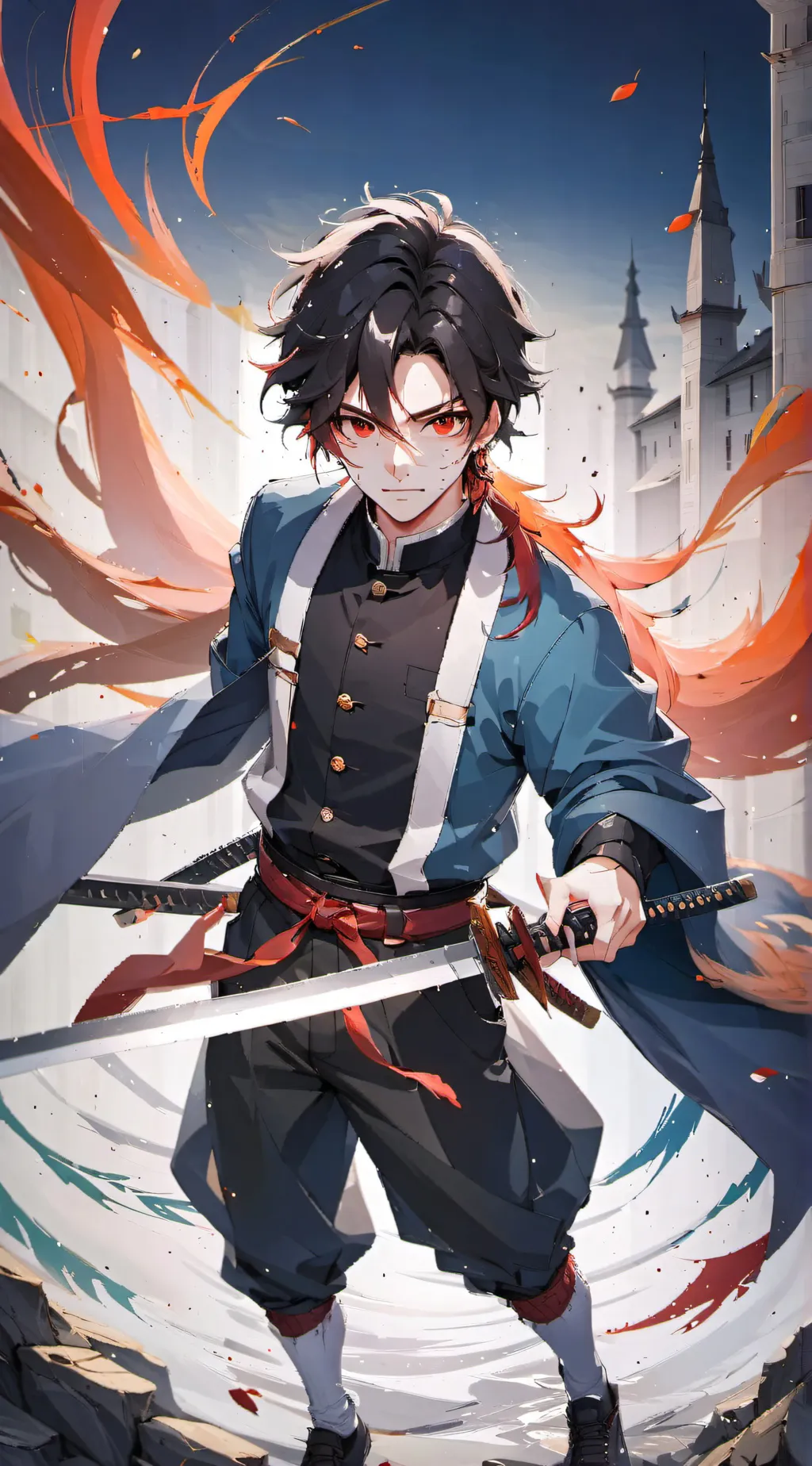 ai character: Kny final battle background