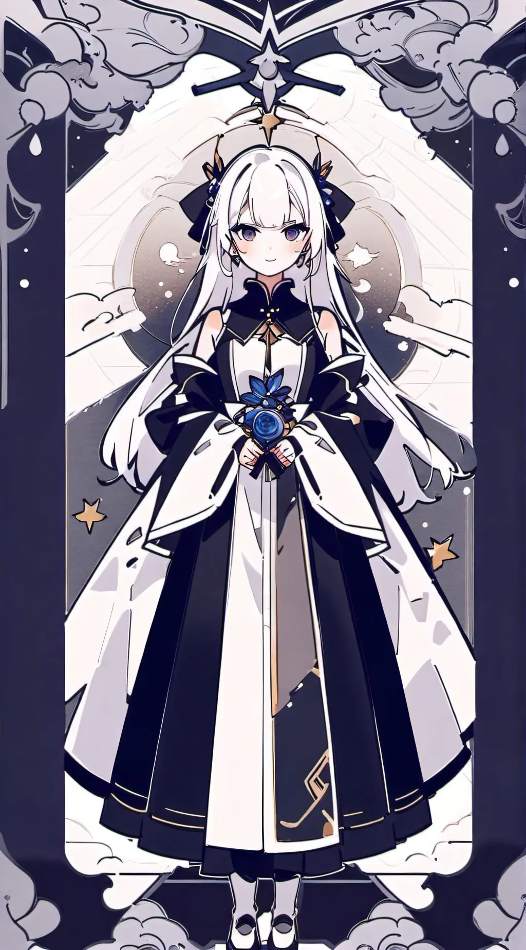ai character: miss circle  background