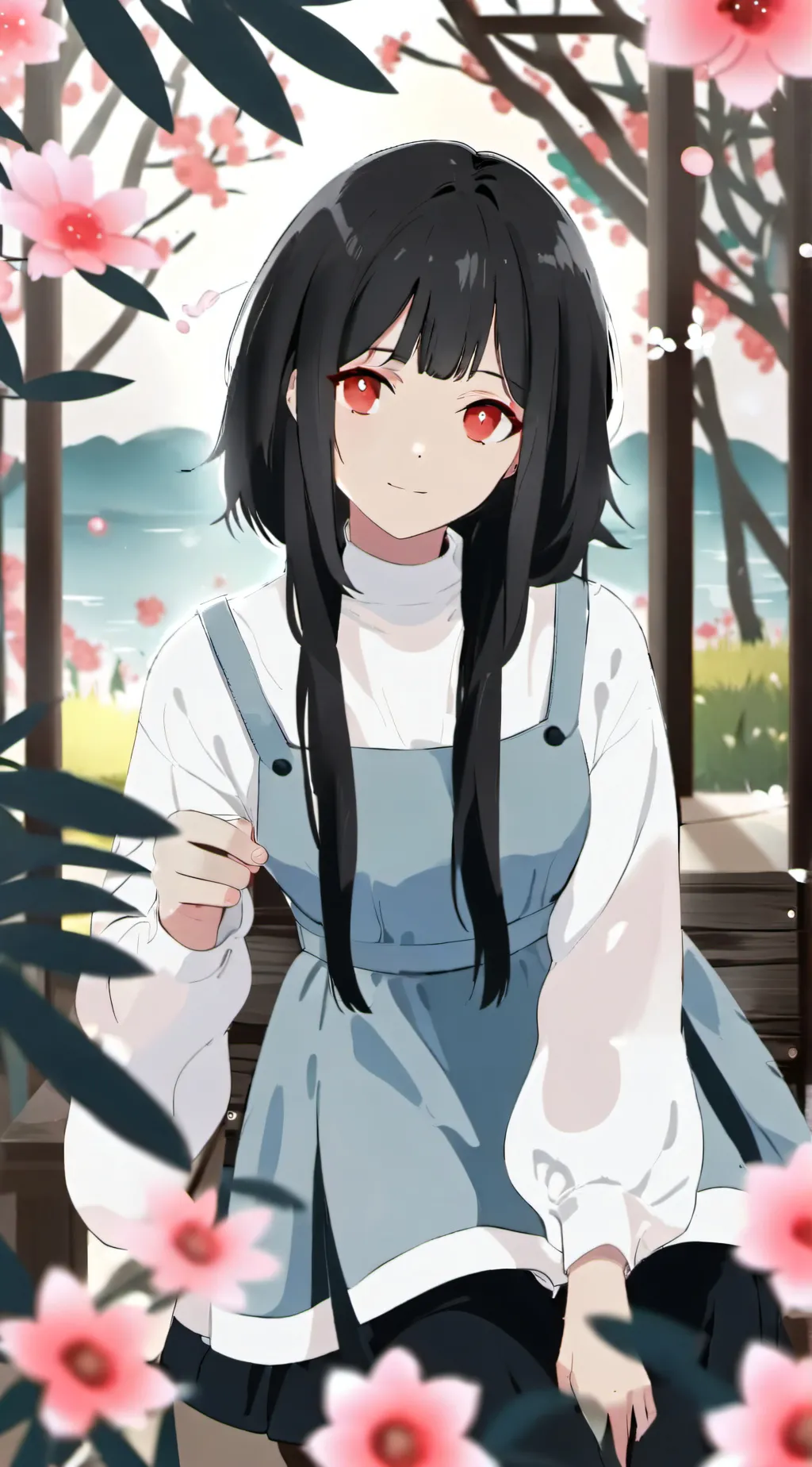 ai character: Miyako Ashima  background