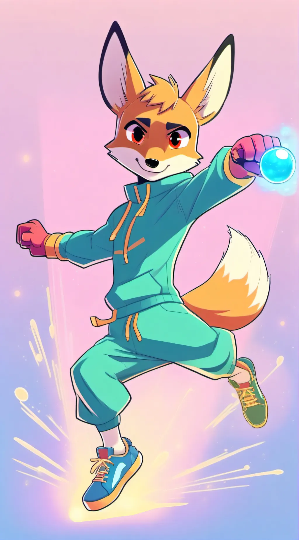 ai character: jakefox astro  background