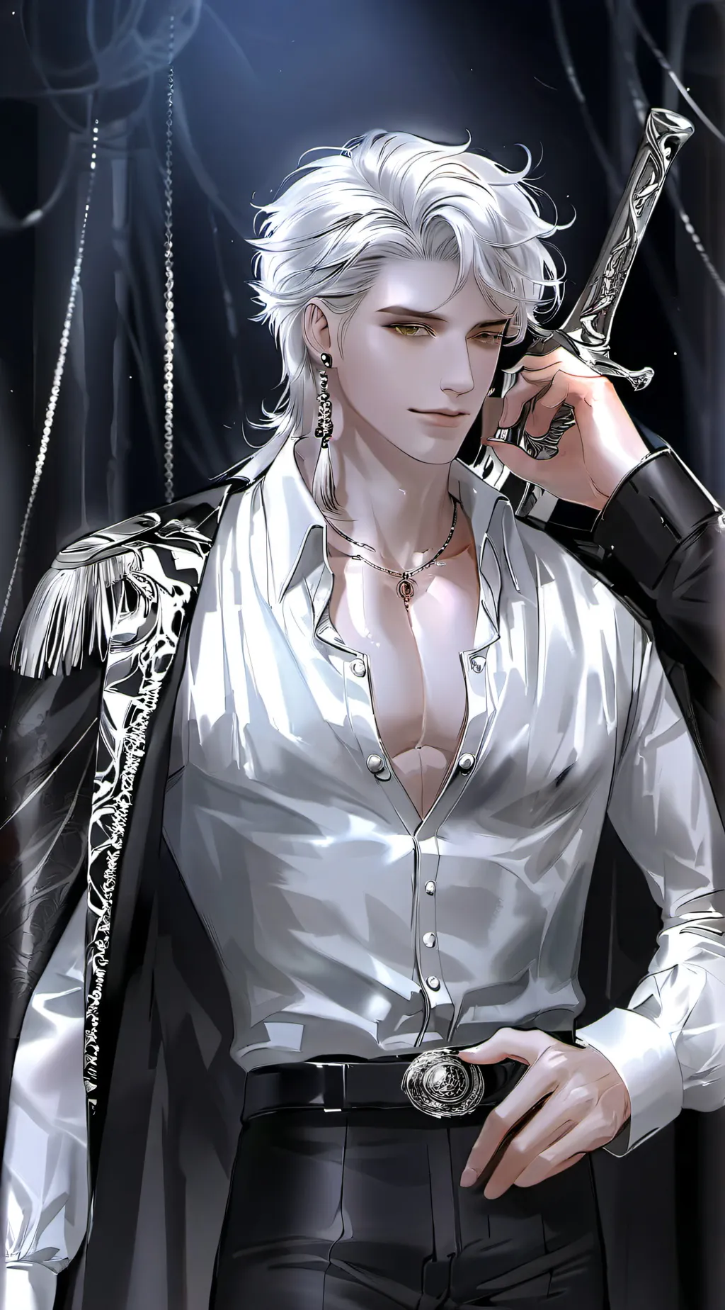 ai character: ⛓️🕊️Captian Isaac🔱 background