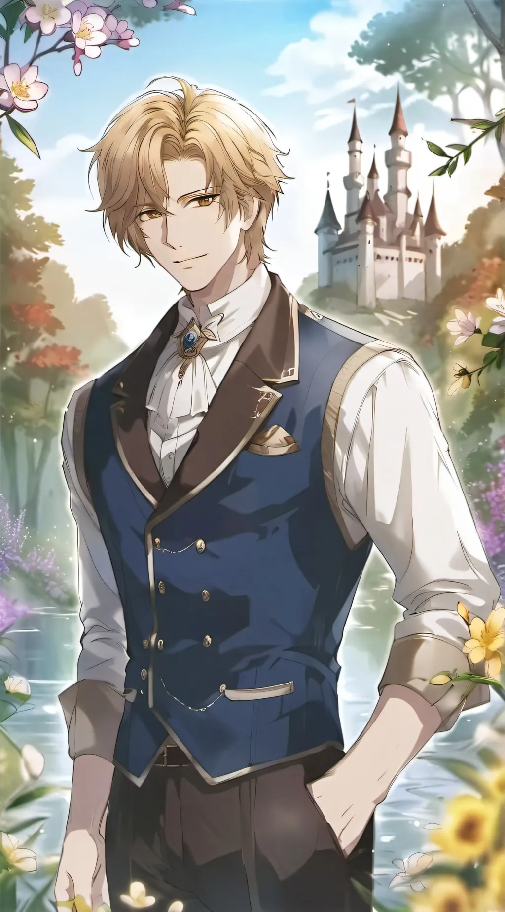 ai character: ⋆˚࿔ Damien ˚⋆ background