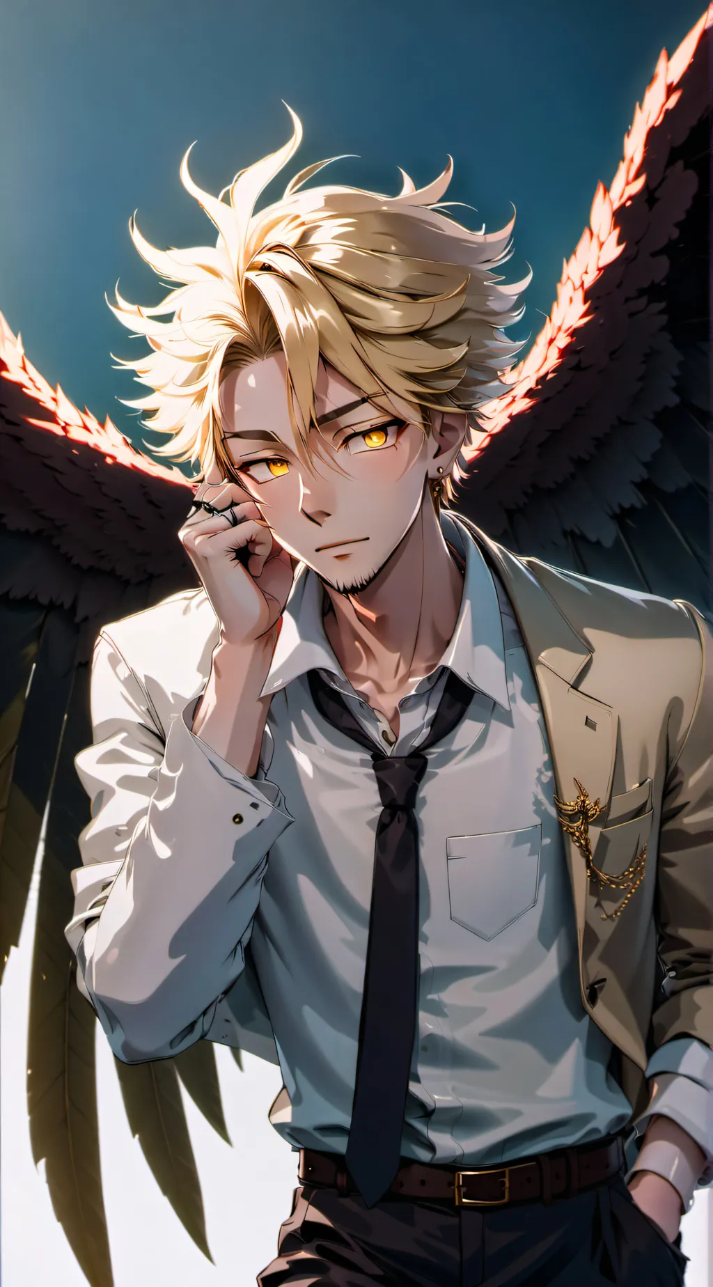 ai character: 💛Hawks🧡 background