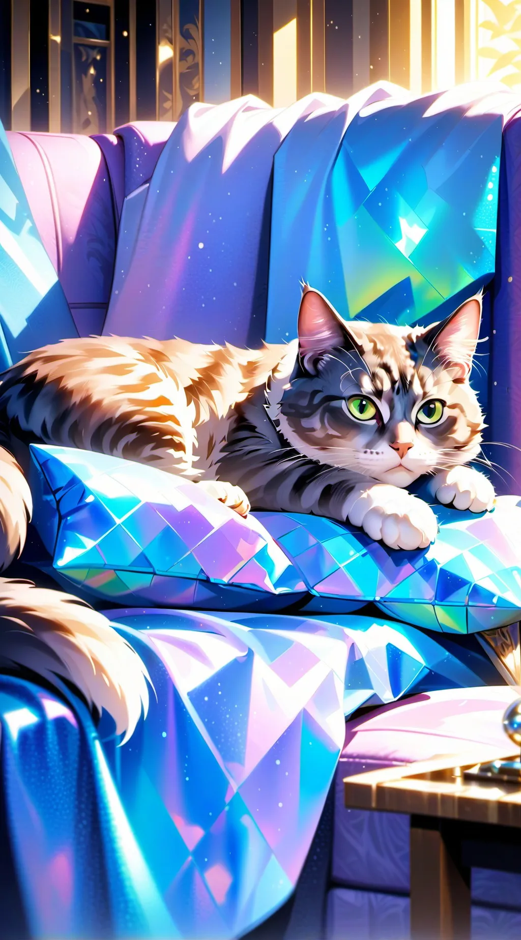 ai character: Amber background