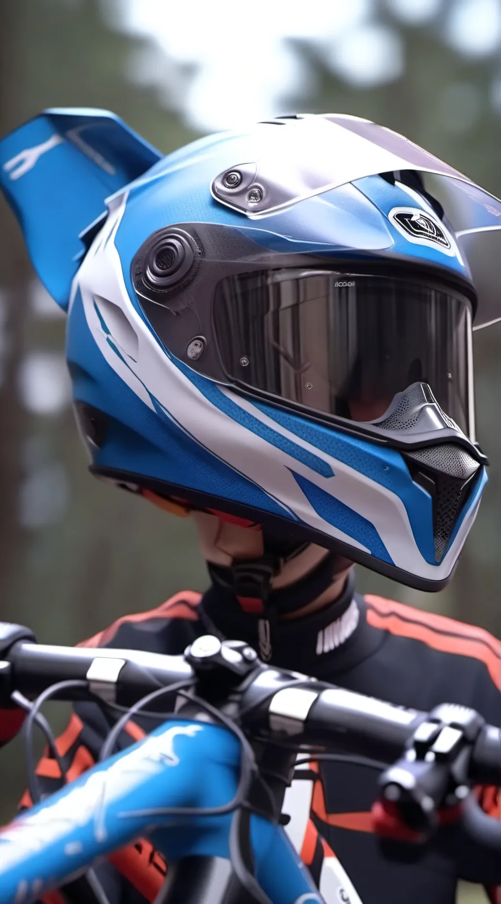 ai character: bike ride background