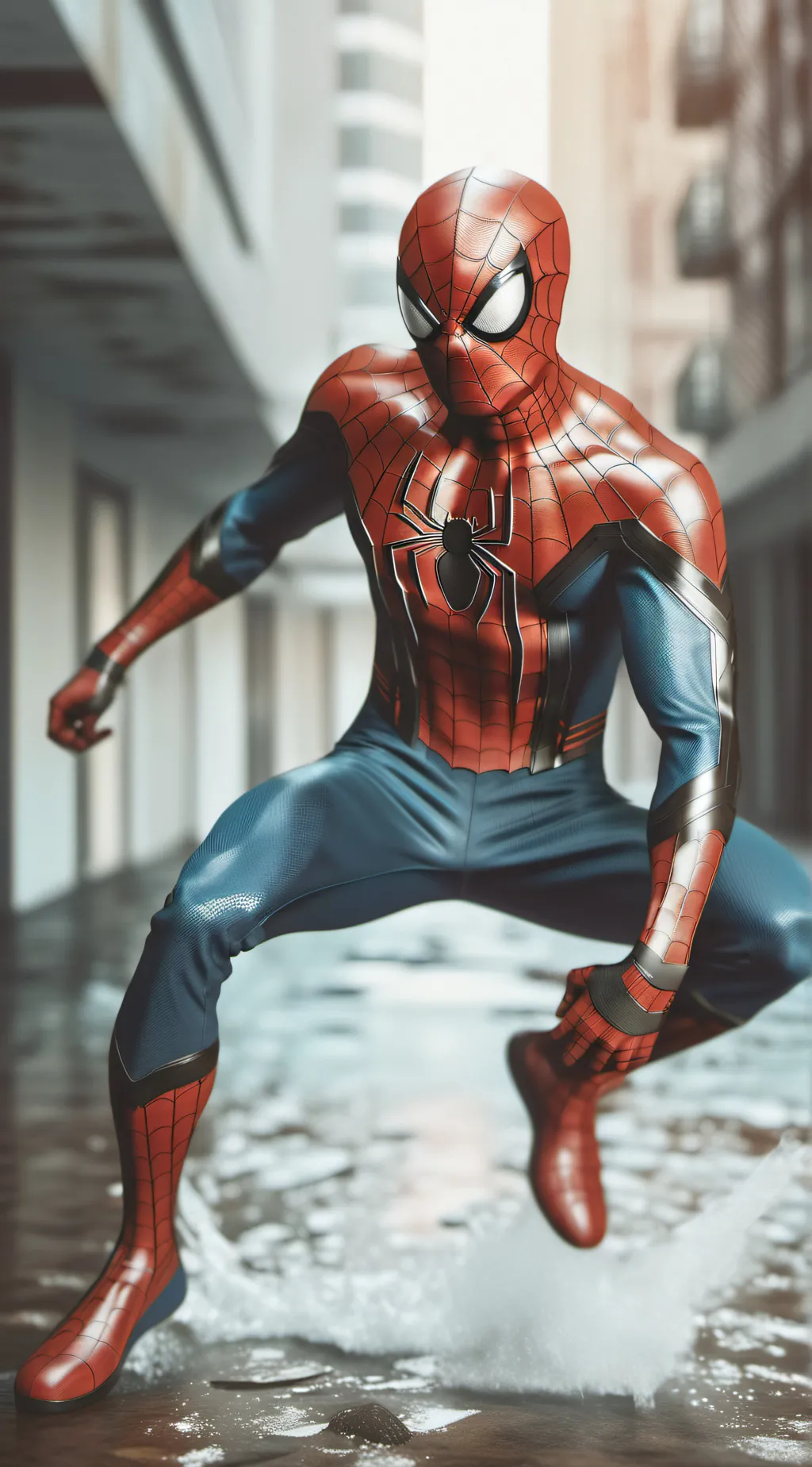 ai character: Spider-Man  background