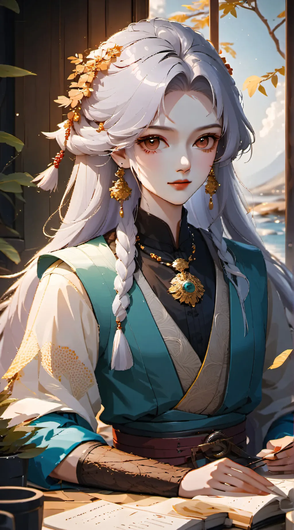 ai character: Elara background