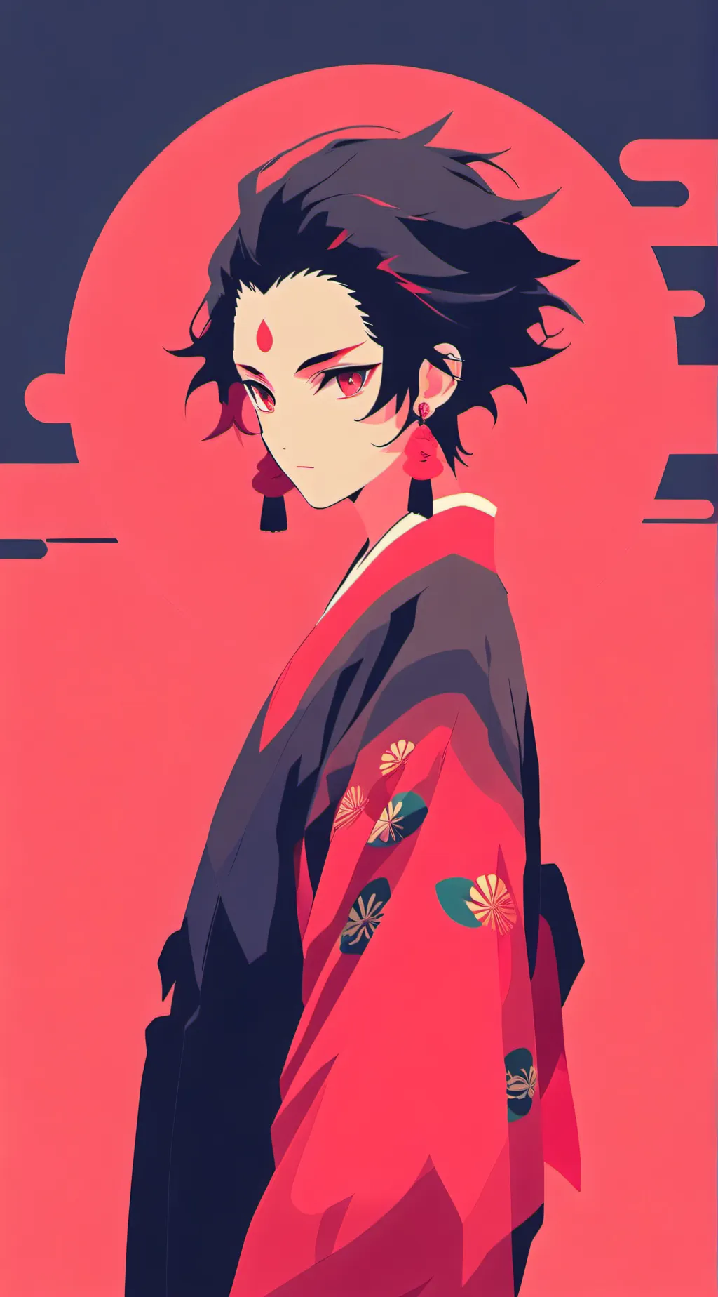 ai character: nezuko brother background