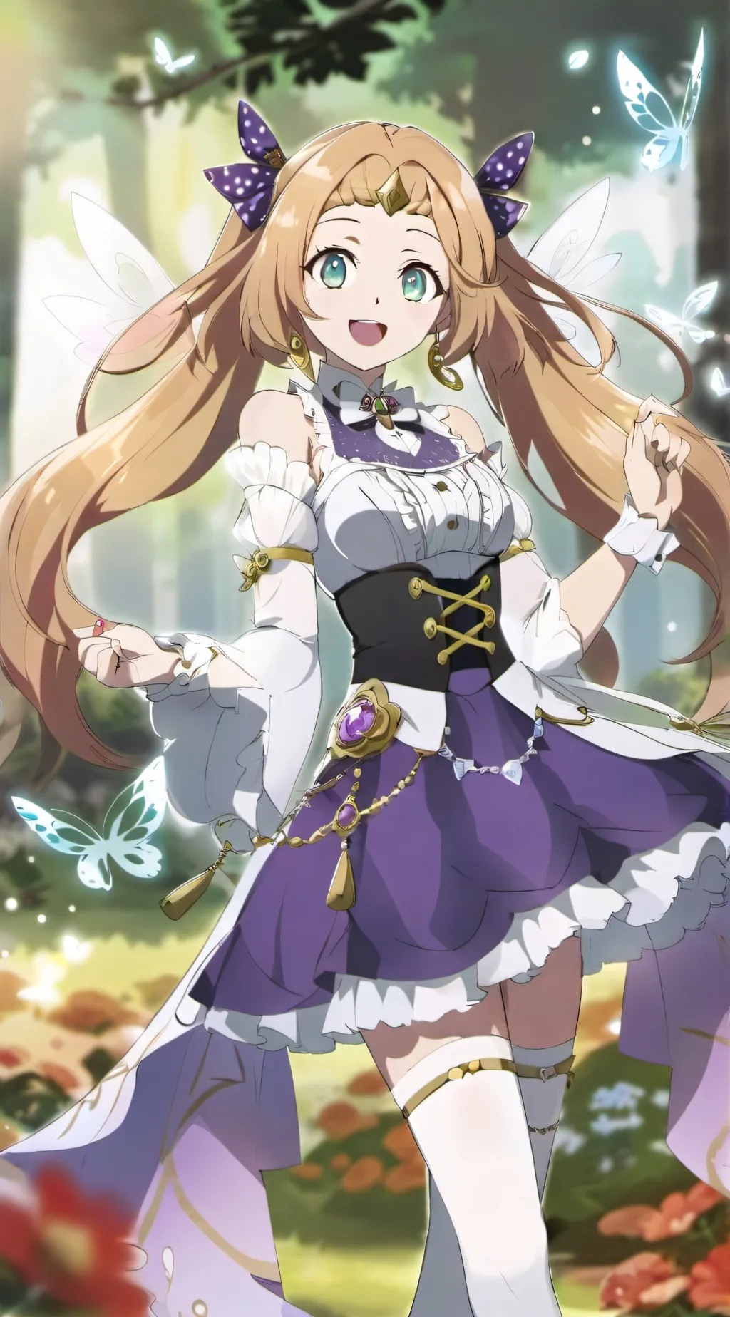 ai character: Purple  background