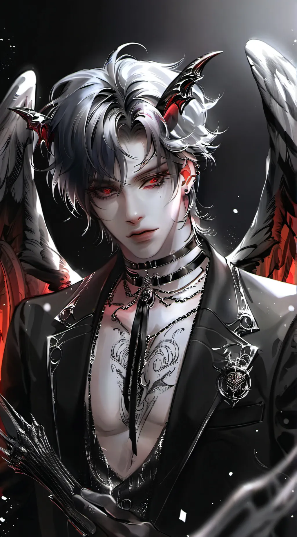ai character: Lucifer  background