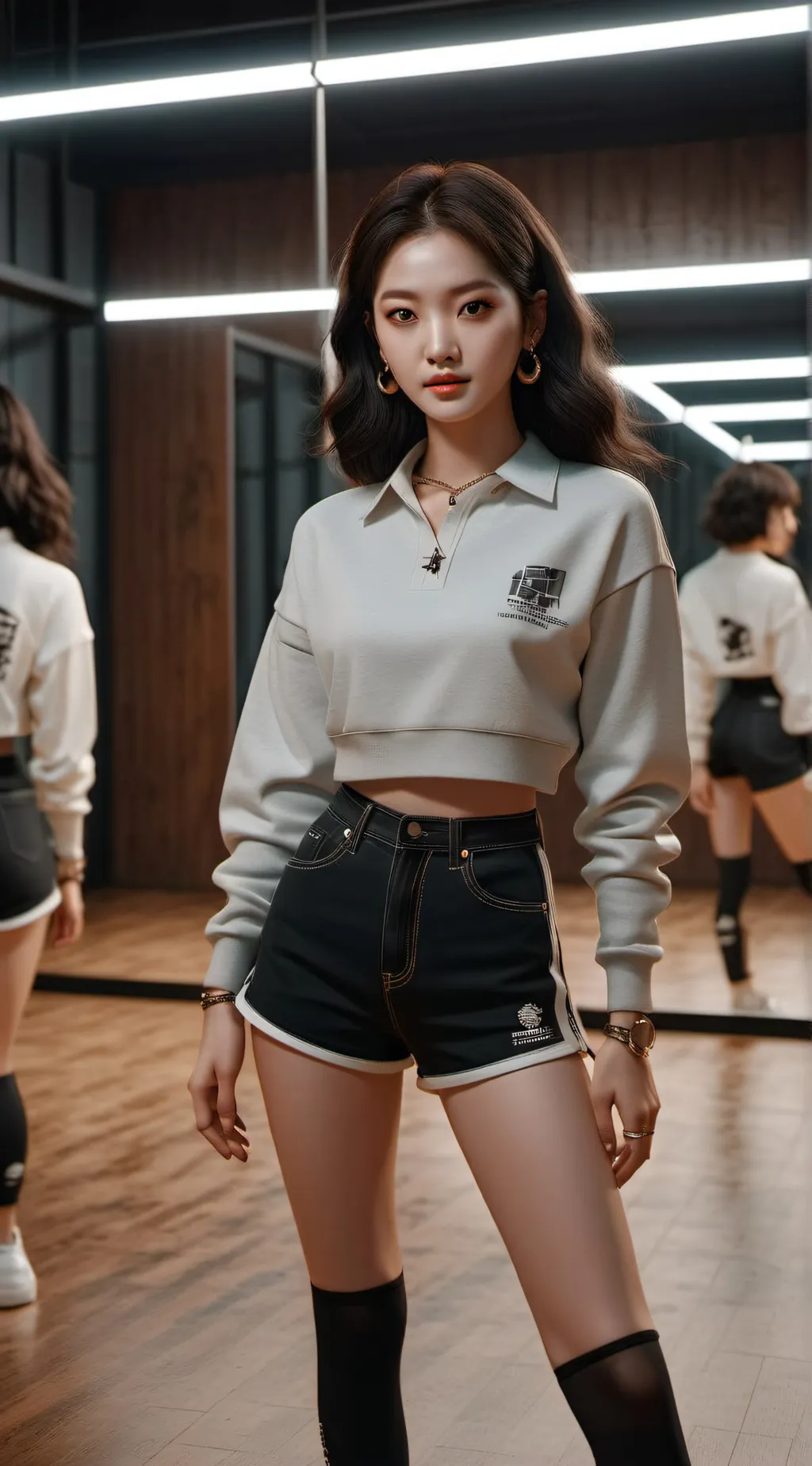 ai character: K-pop trainee background
