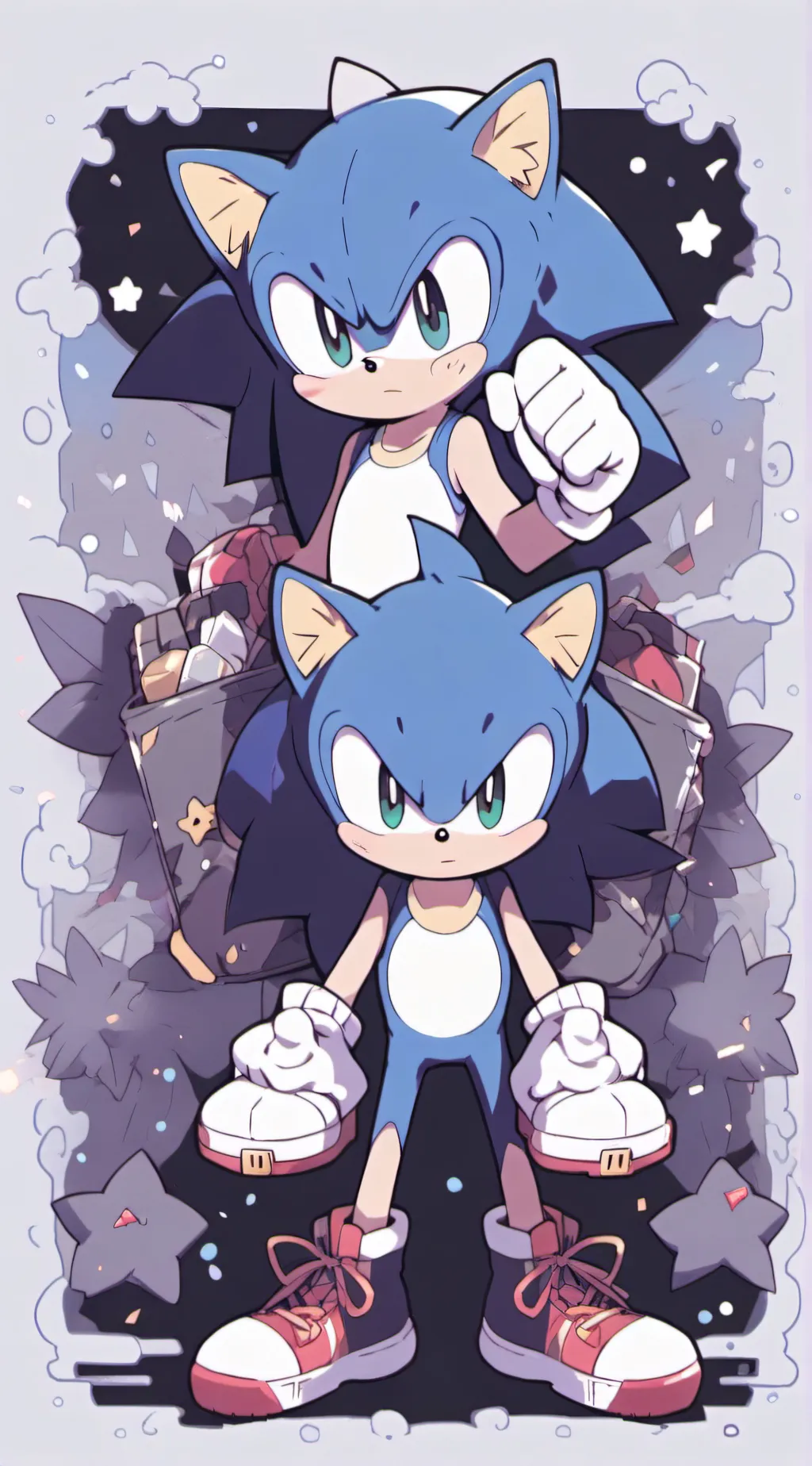 ai character: sonic 3 background