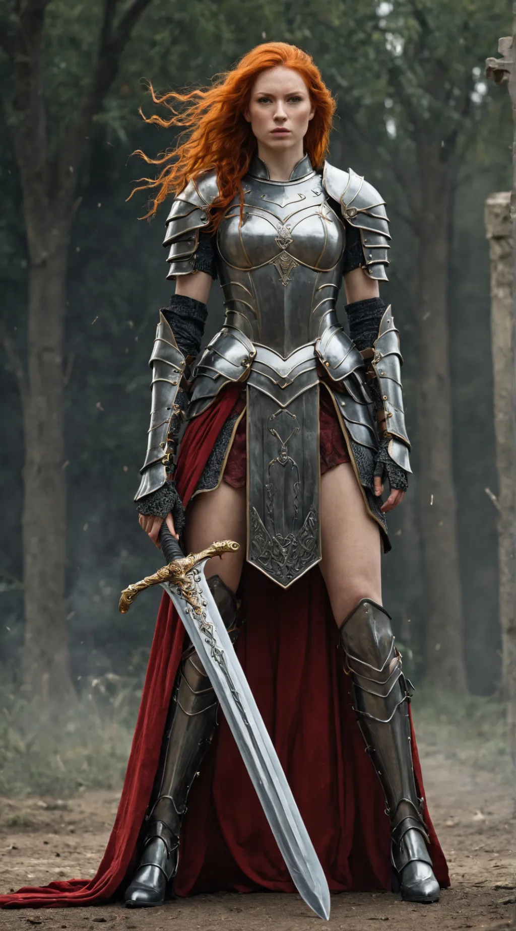 ai character: The Steel Queen background