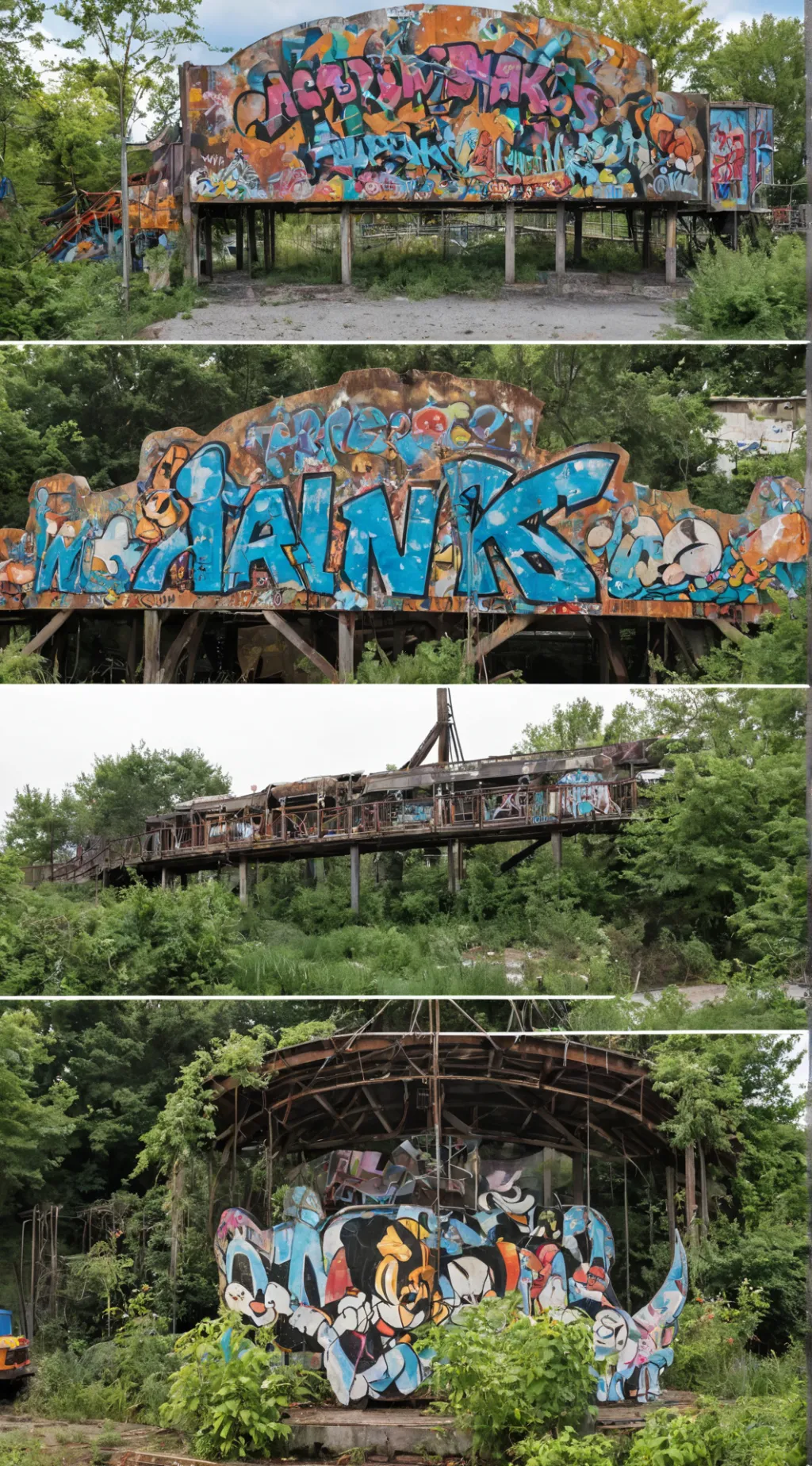 ai character: The lost park ￼￼ background