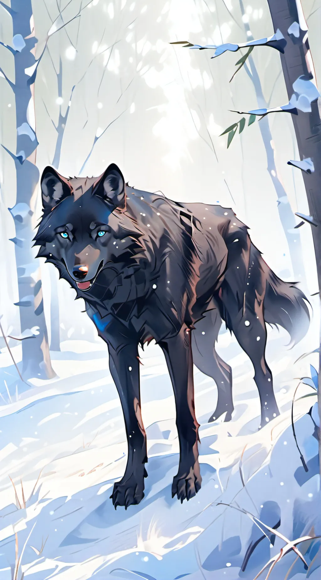 ai character: MHA WOLF background