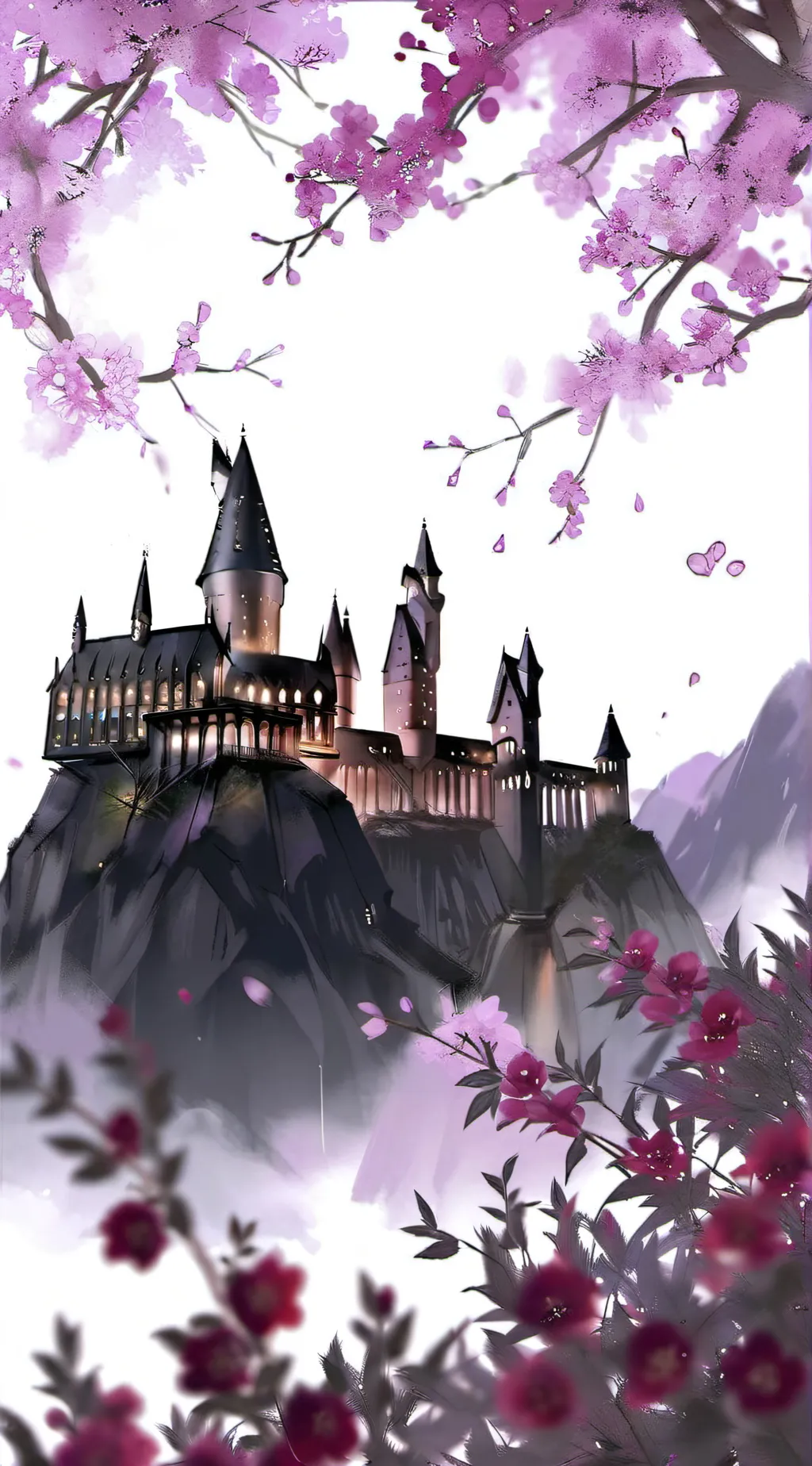 ai character: Hogwarts  background