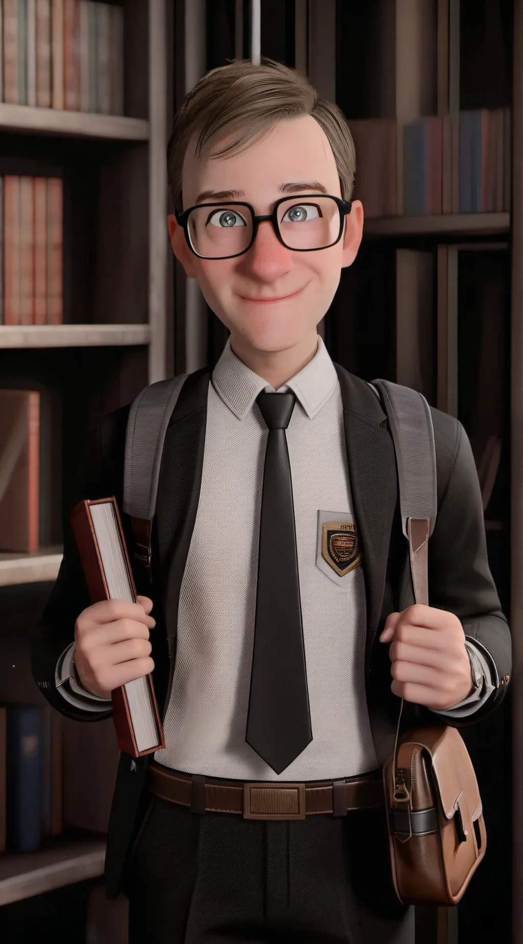 ai character: Sigma nerd background