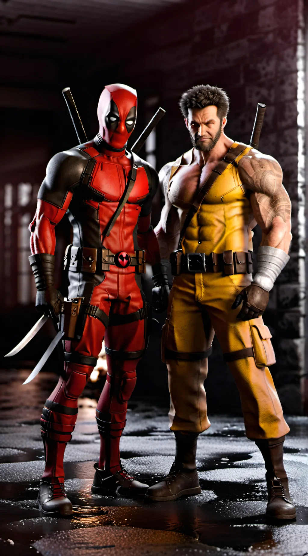 ai character: Deadpool&wolverine background