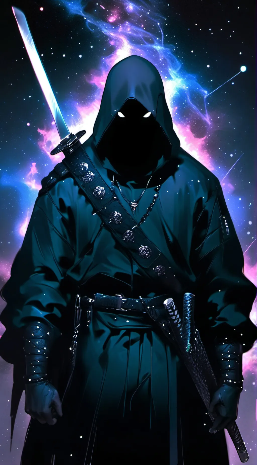 ai character: dark background
