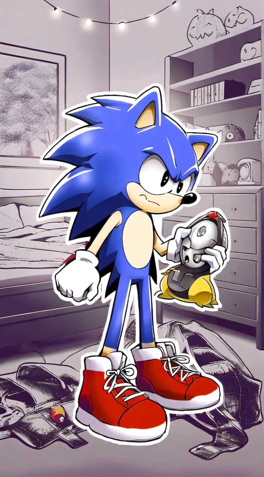 ai character: Sonic  background