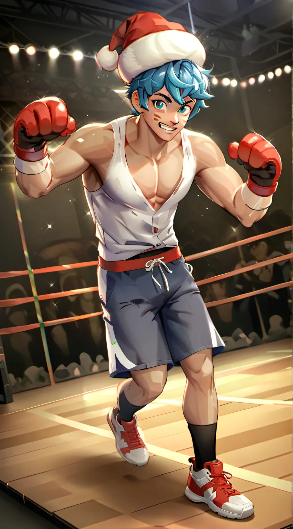 ai character: ARMS: Christmas  background