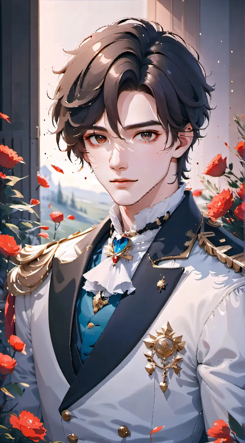 ai character: ash background