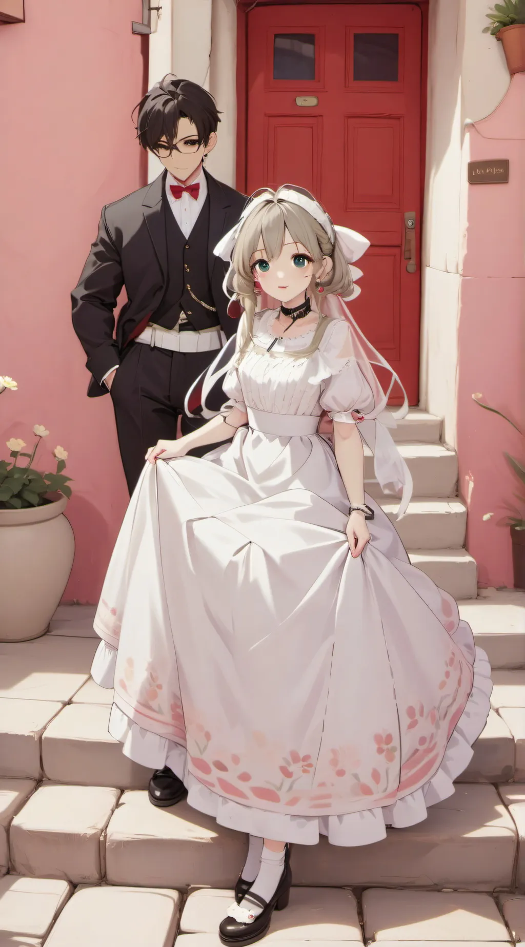 ai character: Camila y Alex background