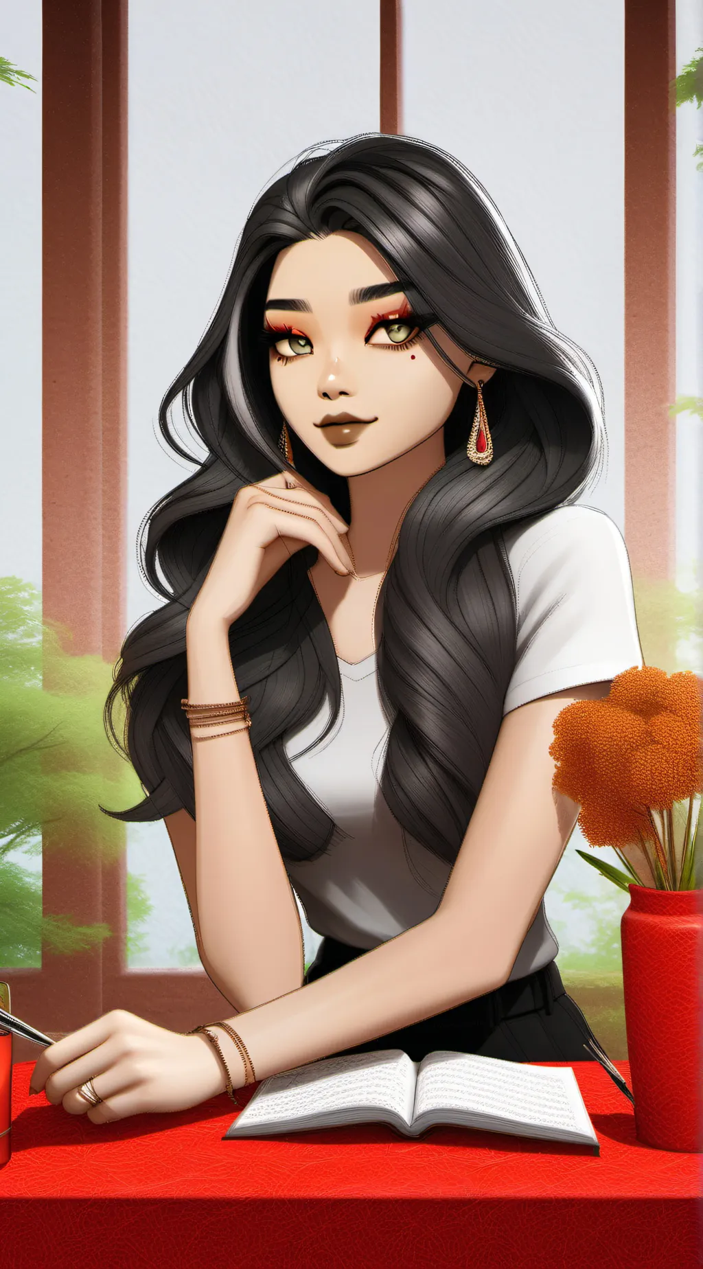 ai character: lara background