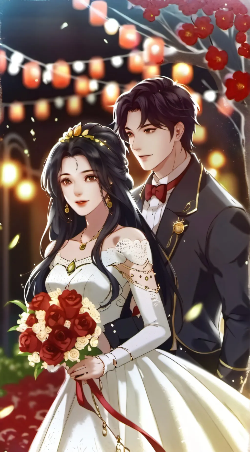ai character: Mha wedding  background