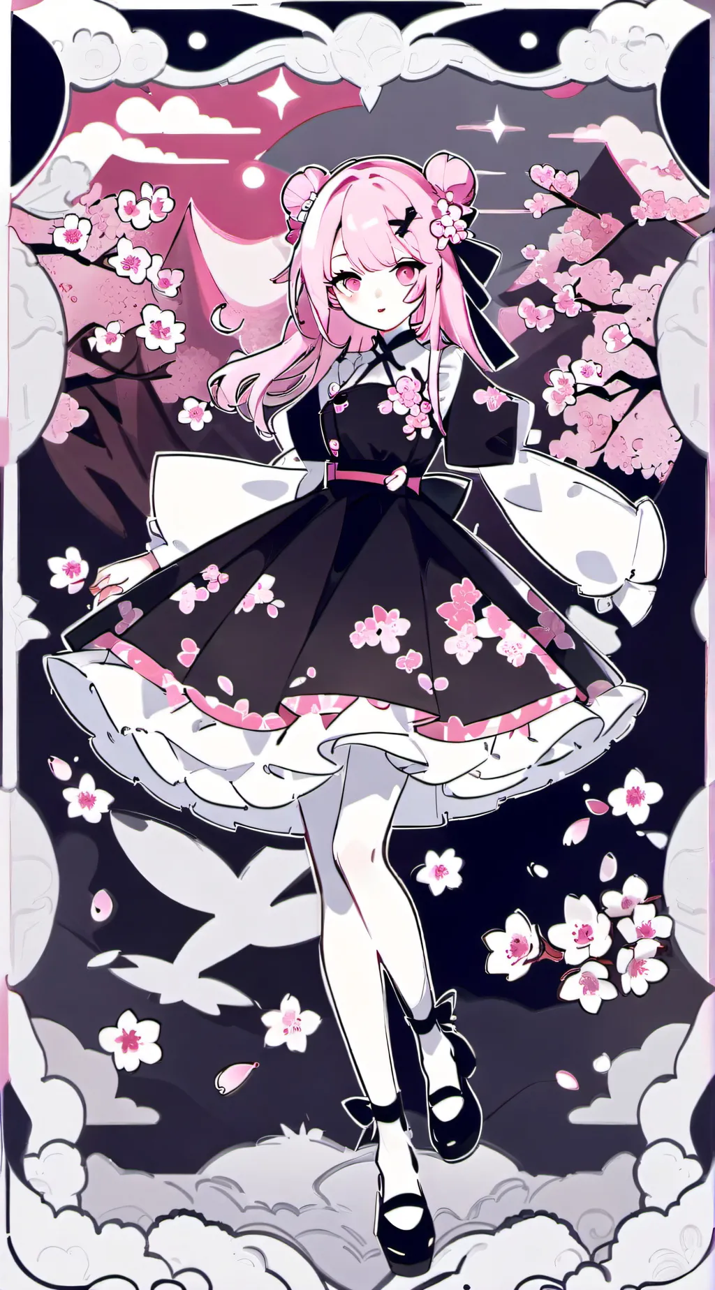 ai character: Kitsune background