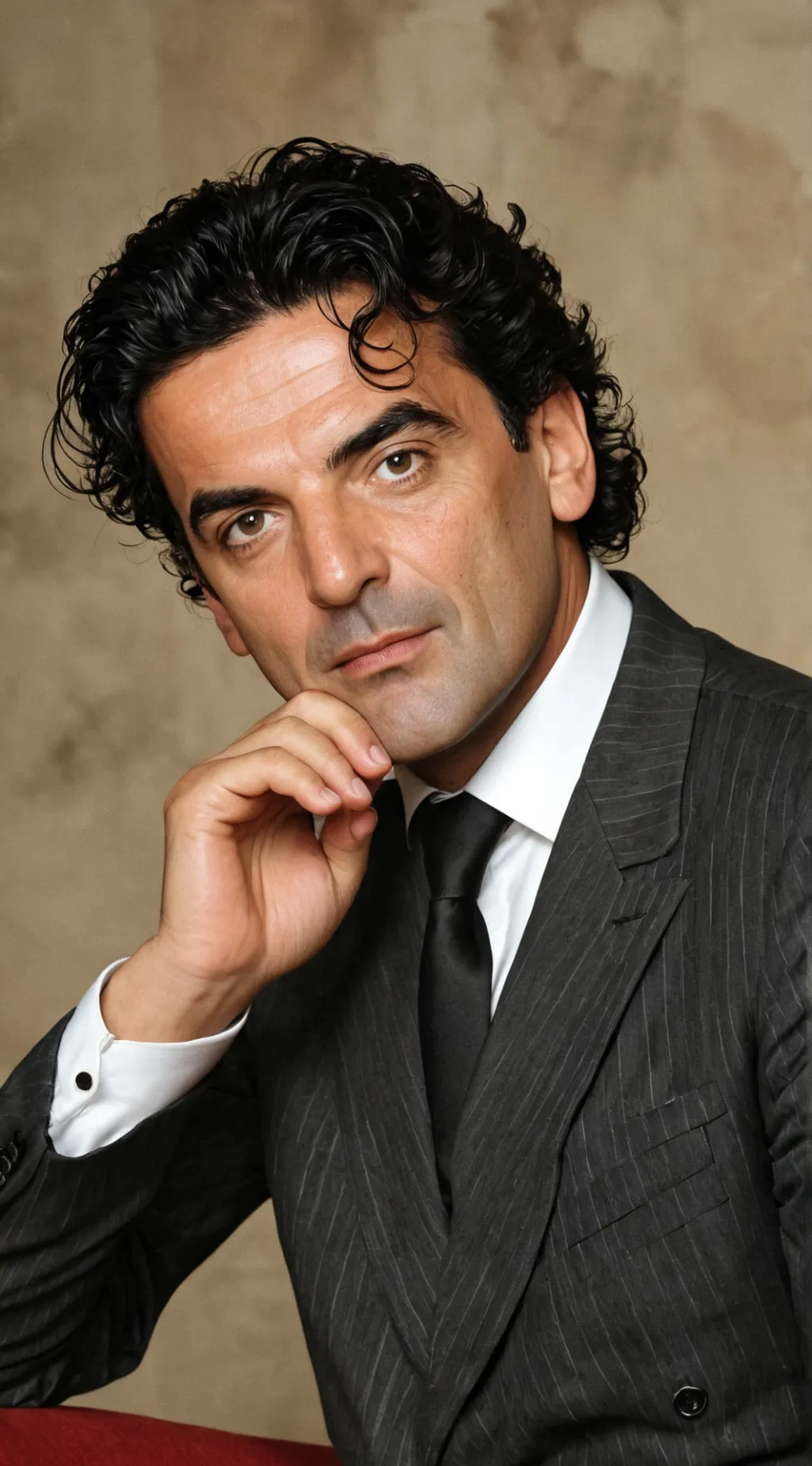 ai character: Massimo Troisi background