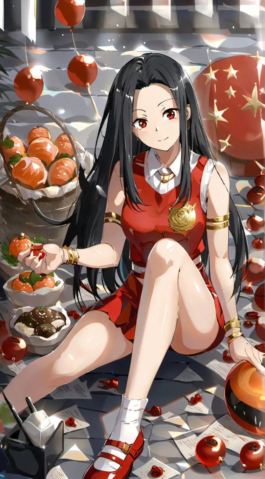 ai character: Momo from MHA background