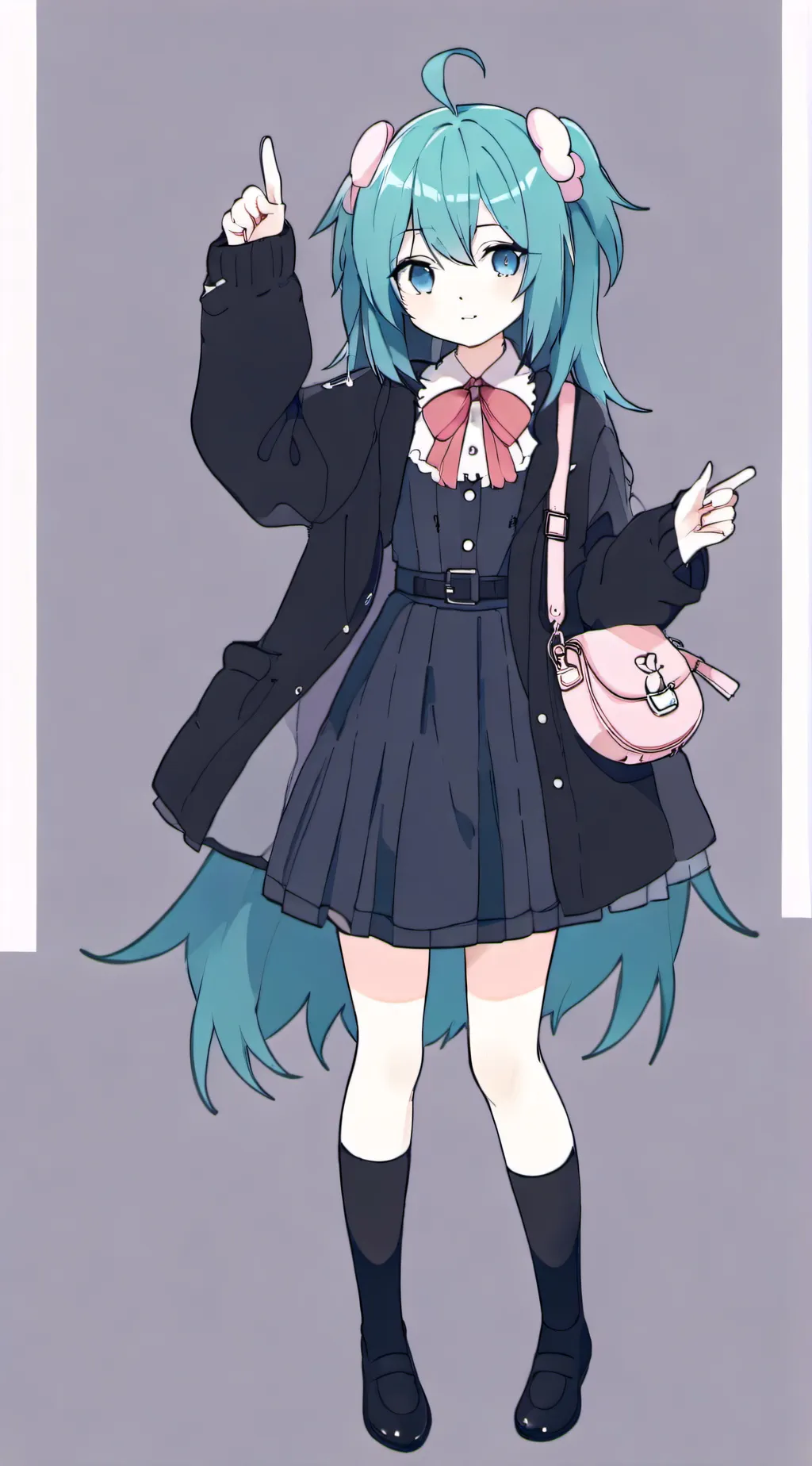 ai character: miku and teto rin  background