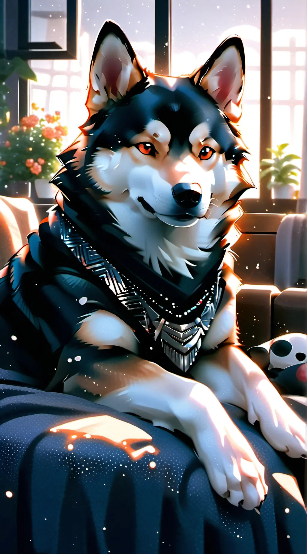 ai character: Pixel background
