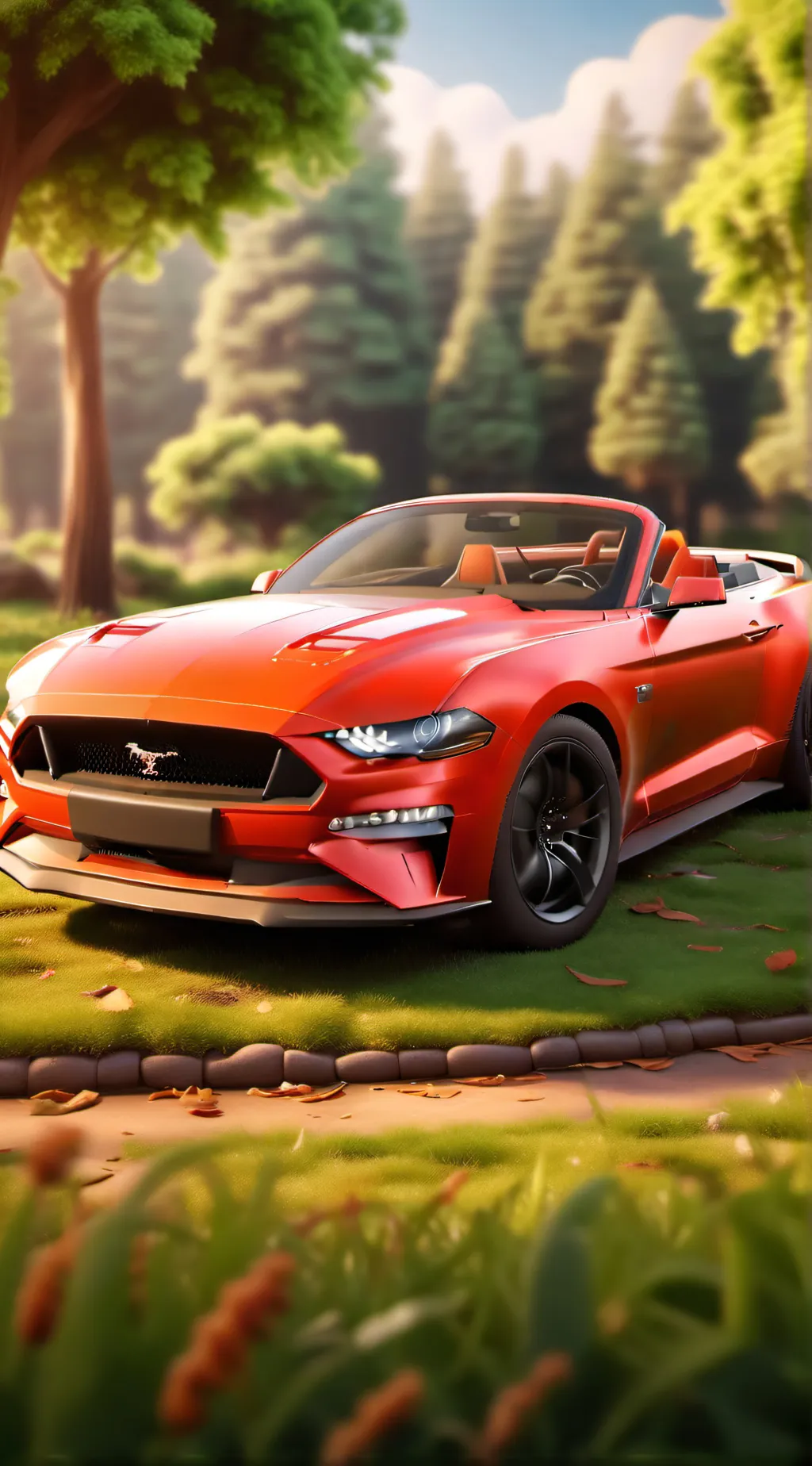ai character: mustang gt background