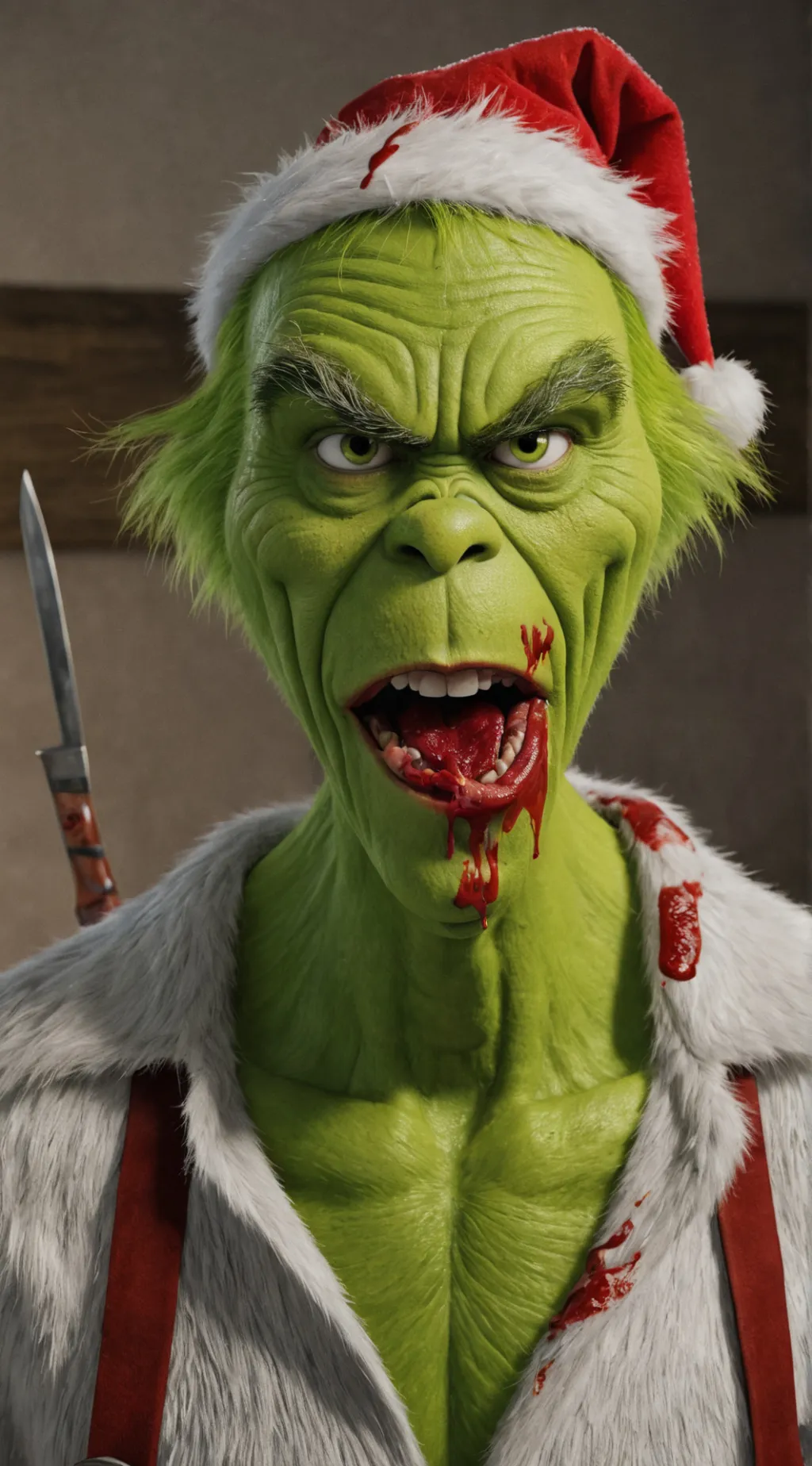 ai character: Grinch background