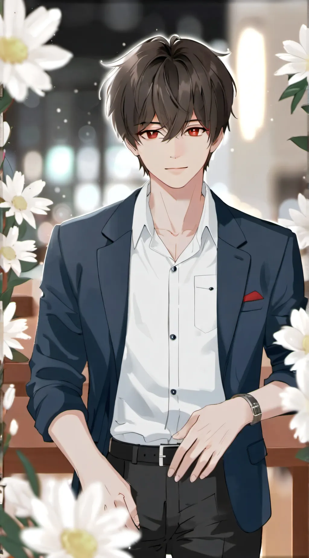 ai character: Winter background